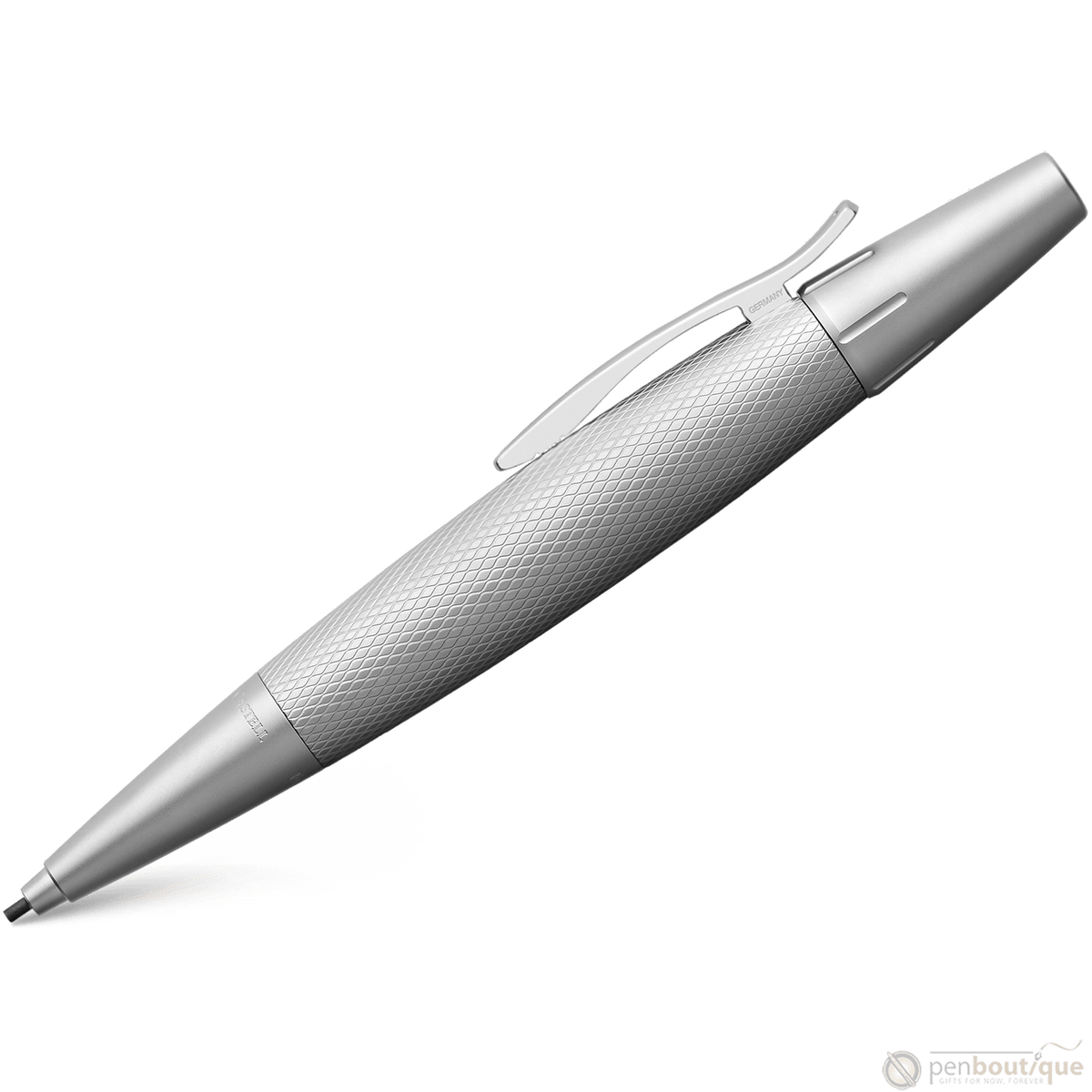 Faber-Castell Design E-Motion Mechanical Pencil - Pure Silver - Pen Boutique Ltd