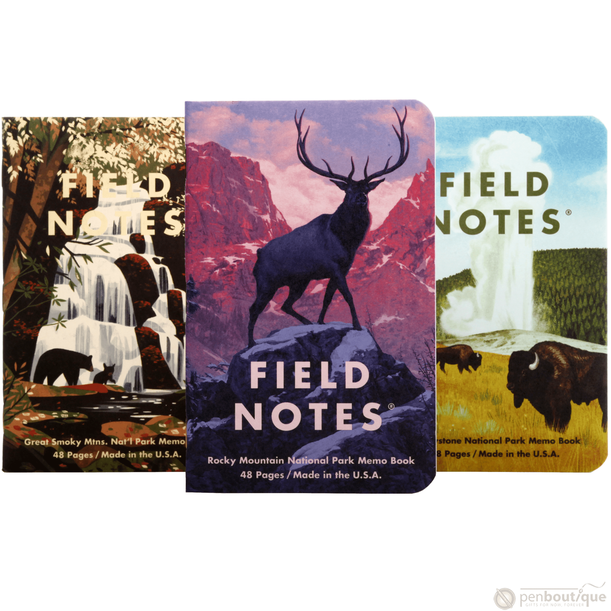 Field Notes Summer National Parks Edition 3-pack 3.5" x 5.5" - Pen Boutique Ltd