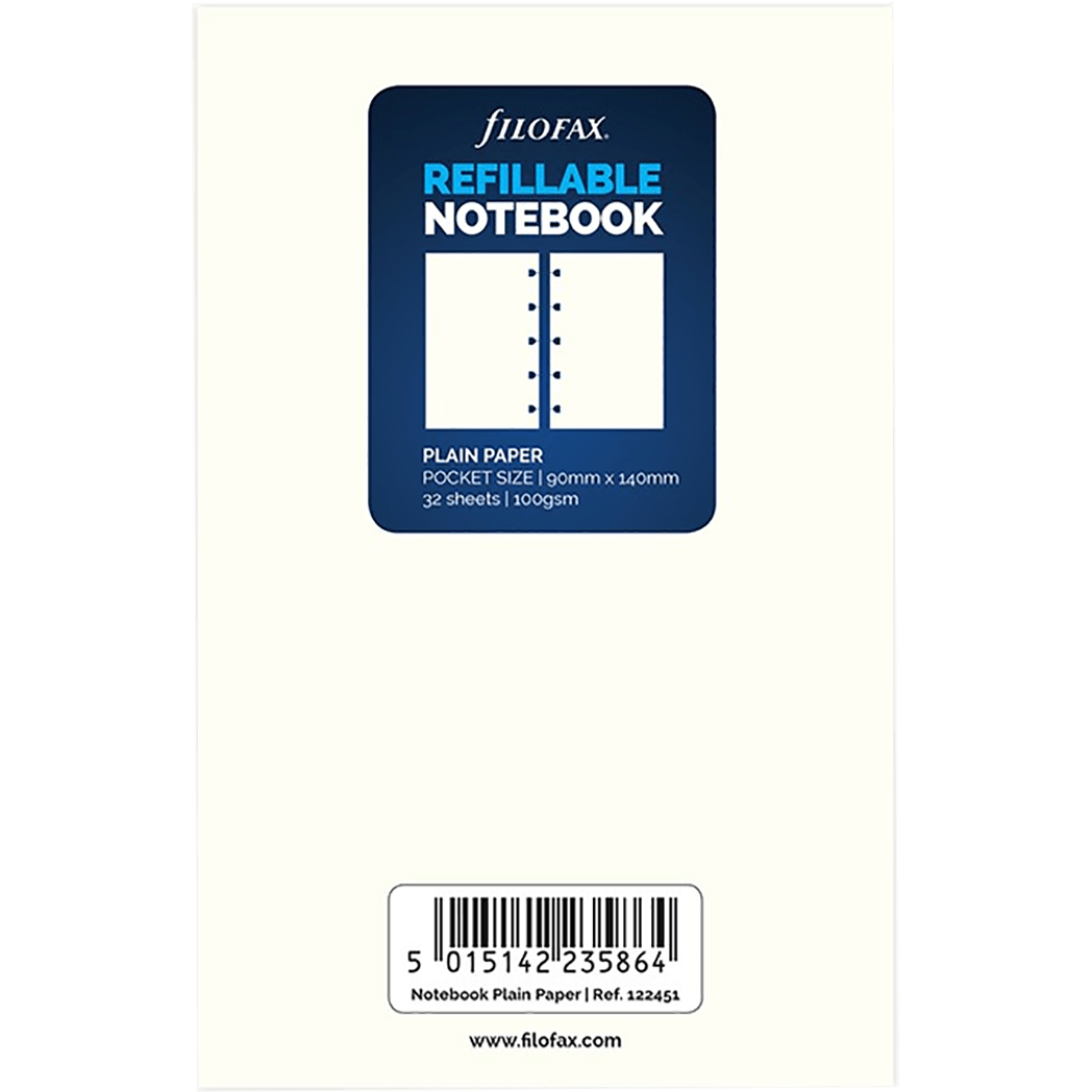 Filofax Pocket Notebook Refill - Pen Boutique Ltd