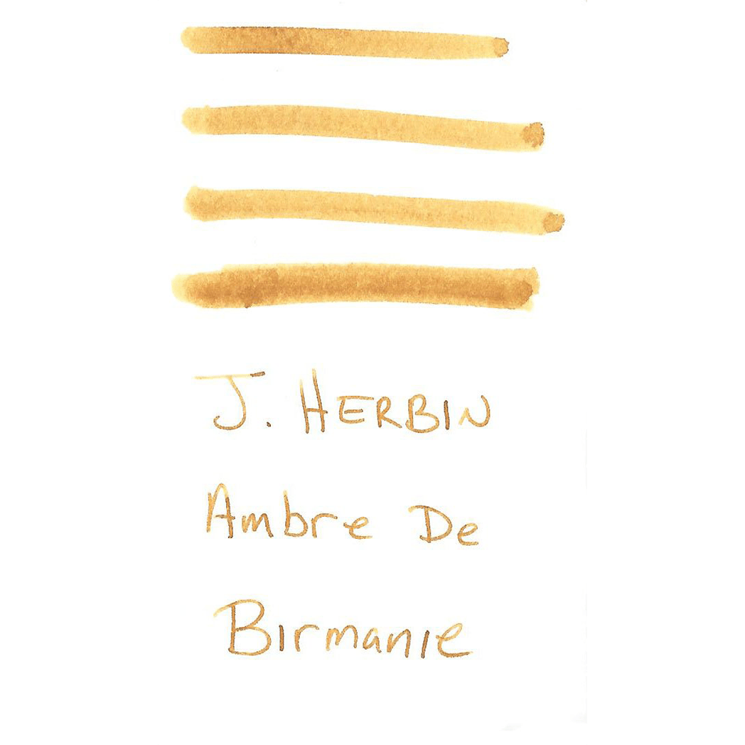 J. Herbin Fountain Pen Ambre De Birmanie Ink Cartridge - Pen Boutique Ltd