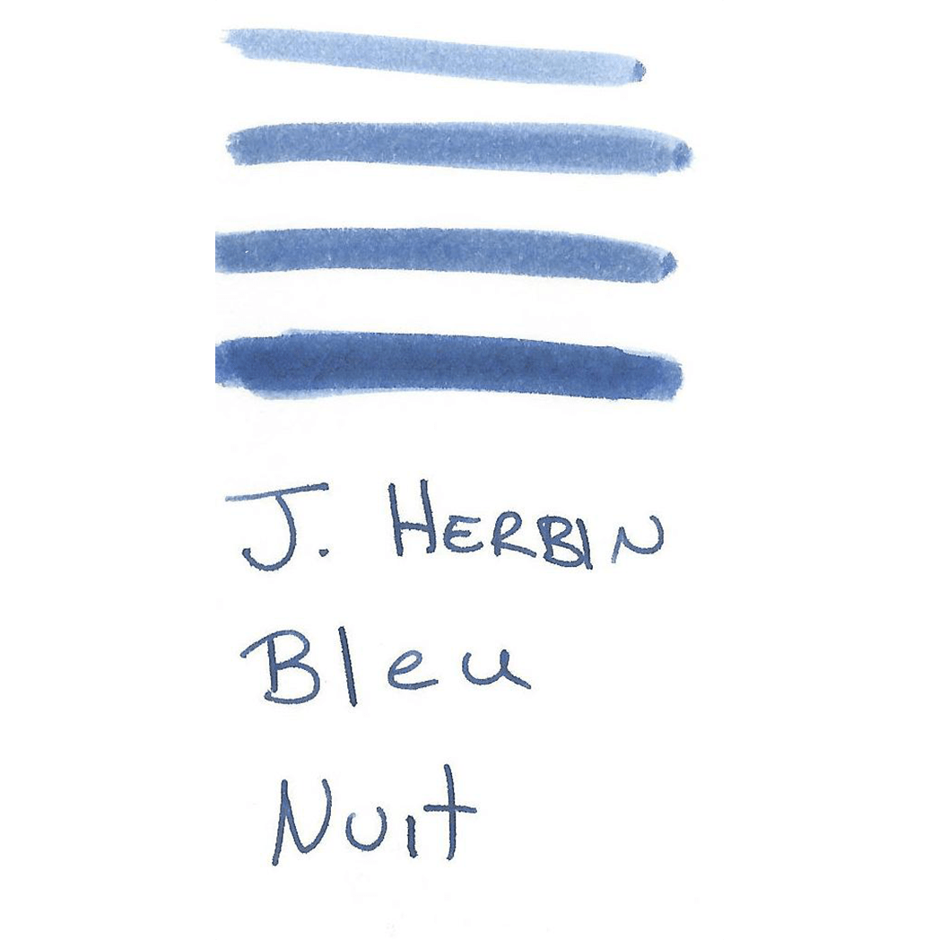 J. Herbin Fountain Pen Bleu Nuit Ink Cartridge - Pen Boutique Ltd