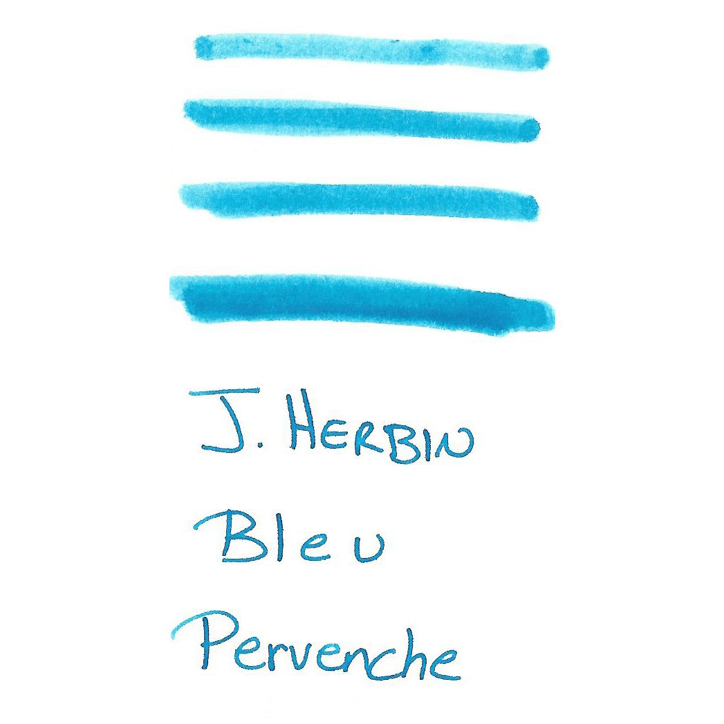 J. Herbin Fountain Pen Bleu Pervenche Ink Cartridge - Pen Boutique Ltd
