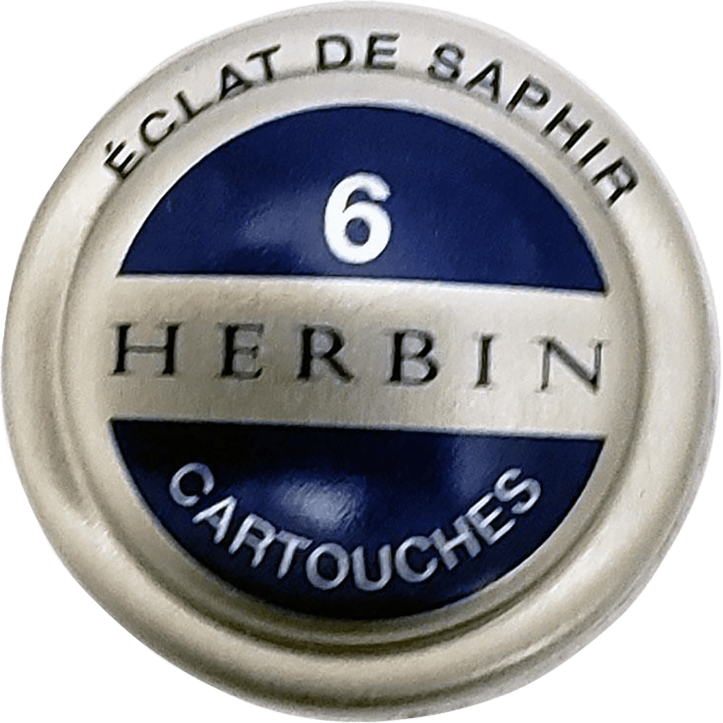 J. Herbin Fountain Pen Eclat De Saphir Ink Cartridge - Pen Boutique Ltd