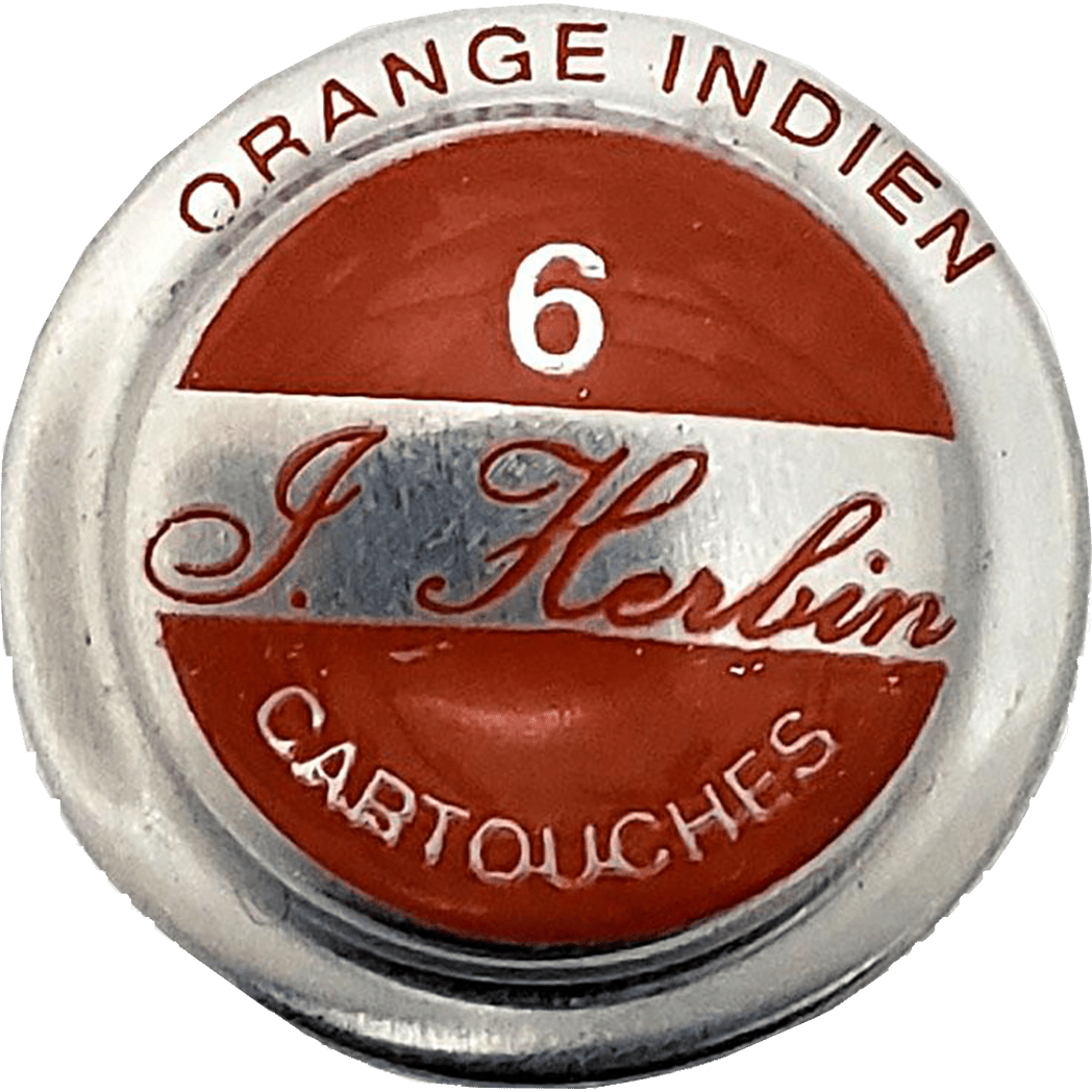 J. Herbin Fountain Pen Orange Indien Ink Cartridge - Pen Boutique Ltd