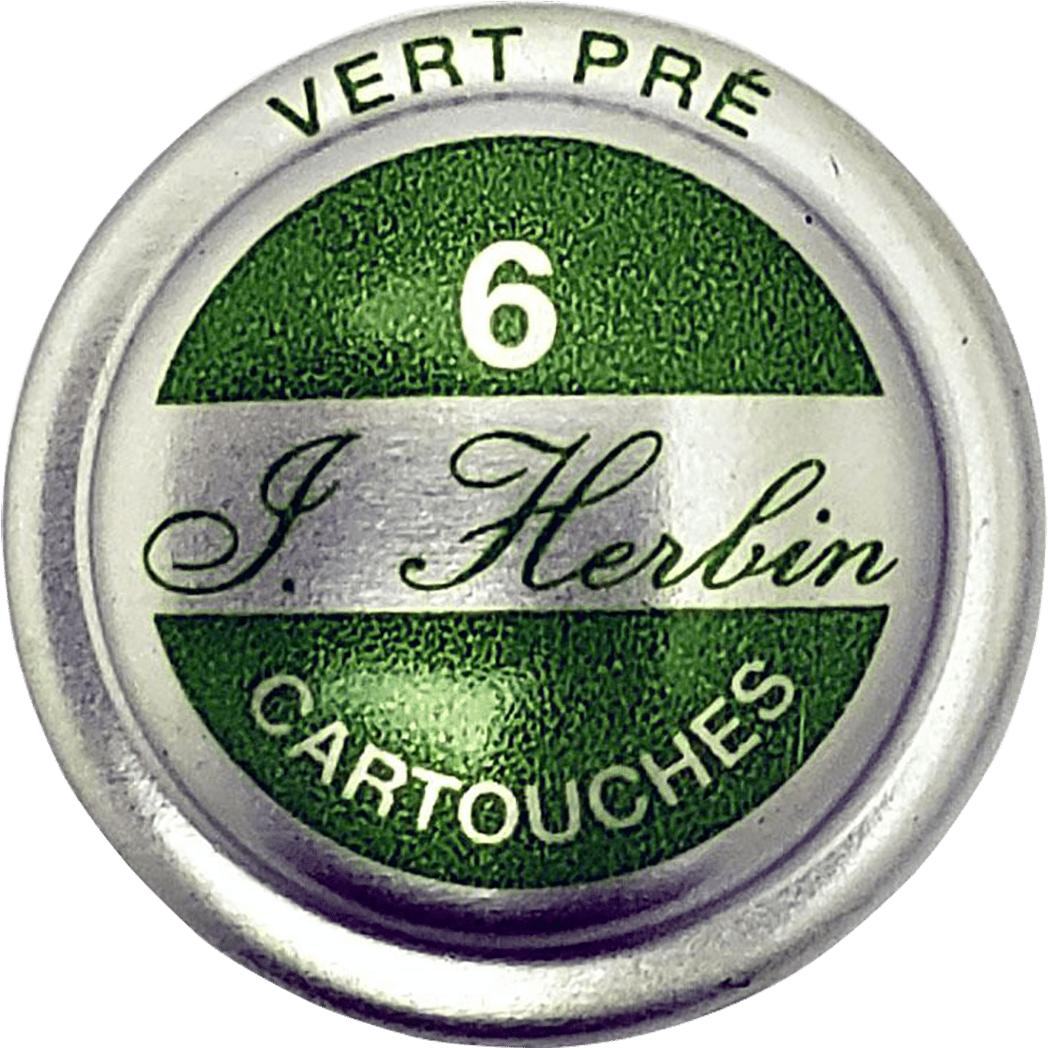 J. Herbin Fountain Pen Vert Pre Ink Cartridge - Pen Boutique Ltd