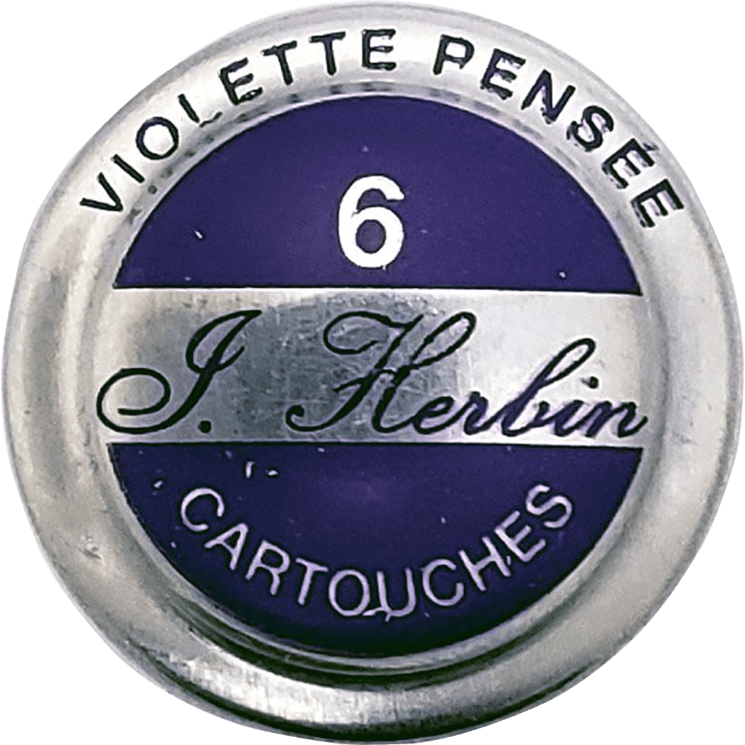J. Herbin Fountain Pen Violette Pensee Ink Cartridge - Pen Boutique Ltd
