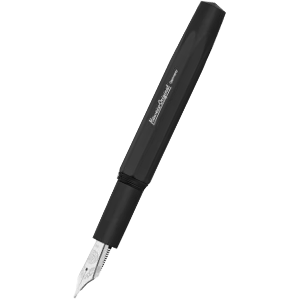 Kaweco Original Fountain Pen - Black - Chrome Trim (250 Nib) - Pen Boutique Ltd