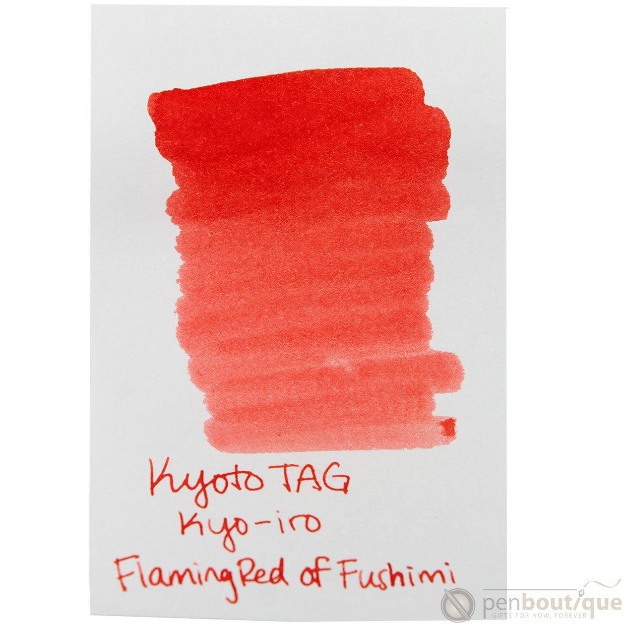 Kyoto Ink Bottle - Kyo-Iro - Flaming Red of Fushimi - Pen Boutique Ltd