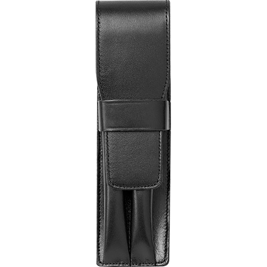 Lamy Leather Black Two Pen Case - Pen Boutique Ltd