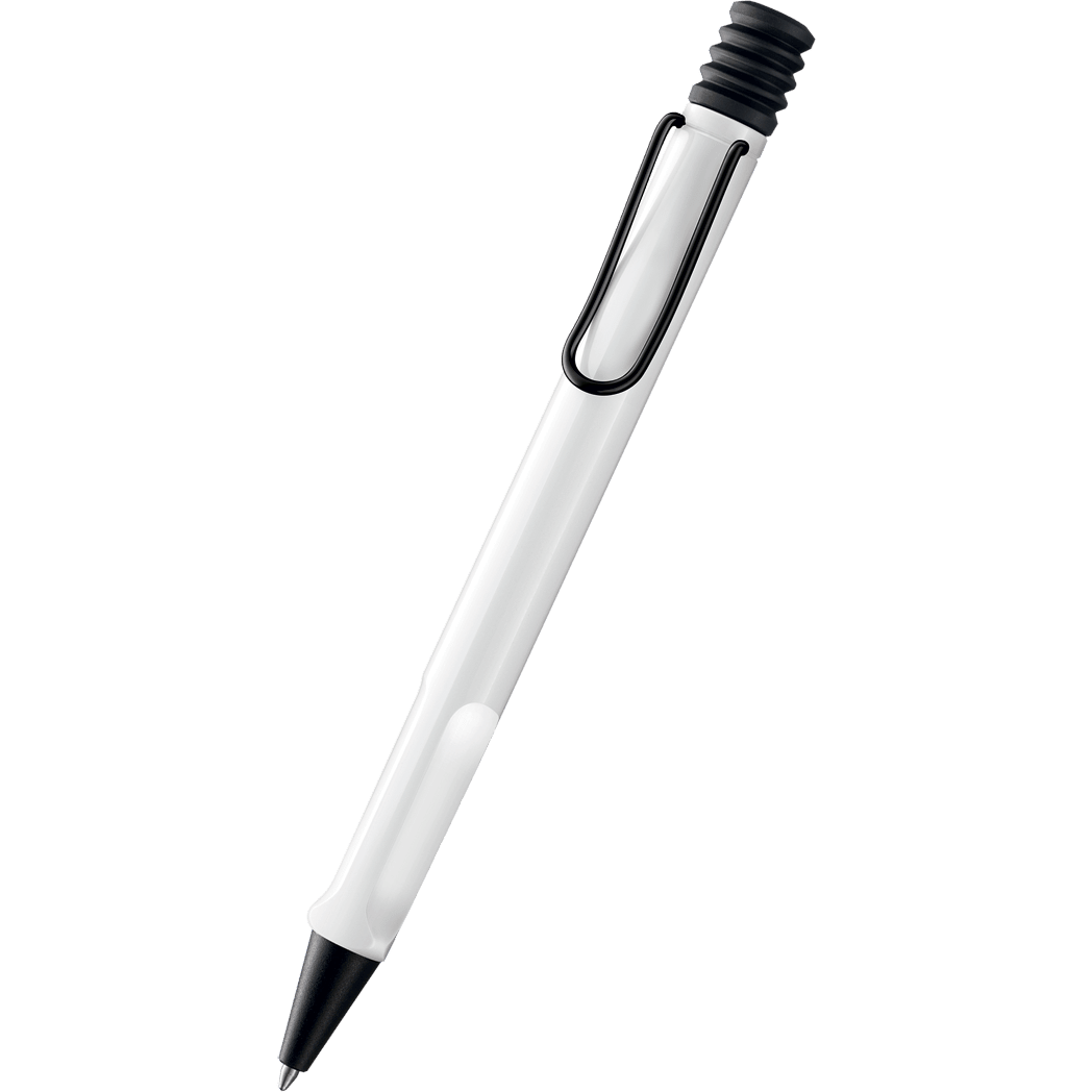 On Sale: Lamy Safari Ballpoint Pen - White with Black Clip (Special Edition) - Pen Boutique Ltd