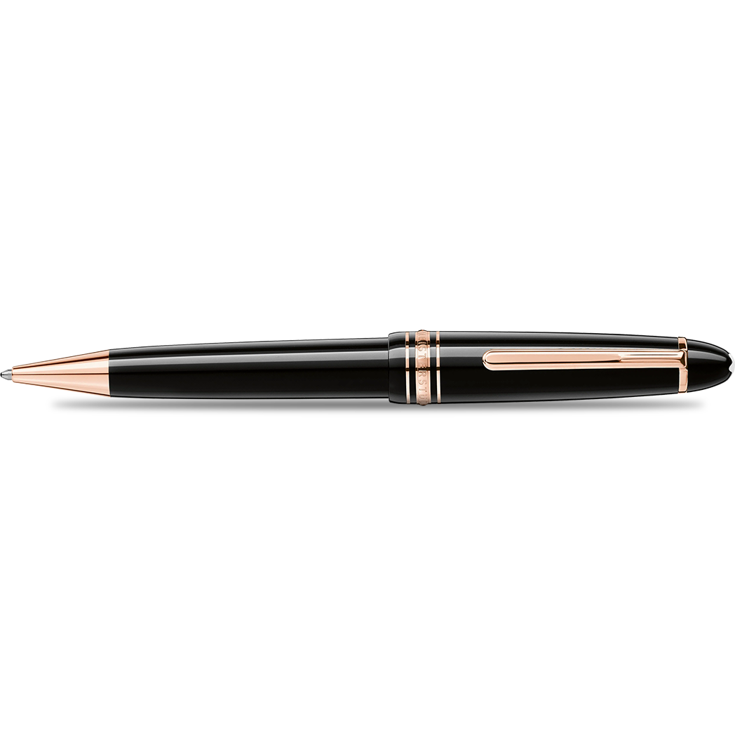 Montblanc Meisterstück Ballpoint Pen - Black - Red Gold Trim - Legrand-Pen Boutique Ltd