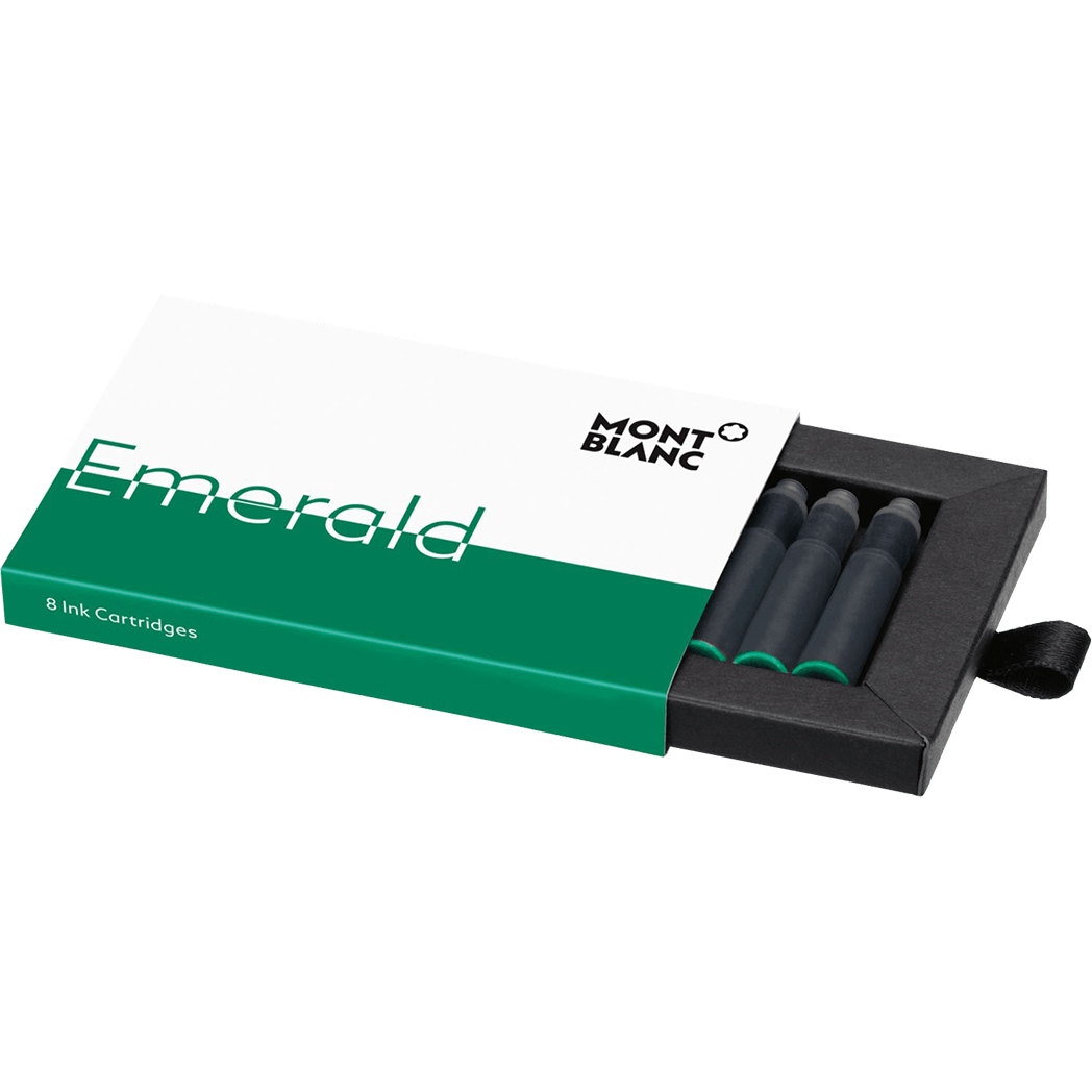 Montblanc Ink Cartridges - Emerald Green (8 Per Pack) - Pen Boutique Ltd