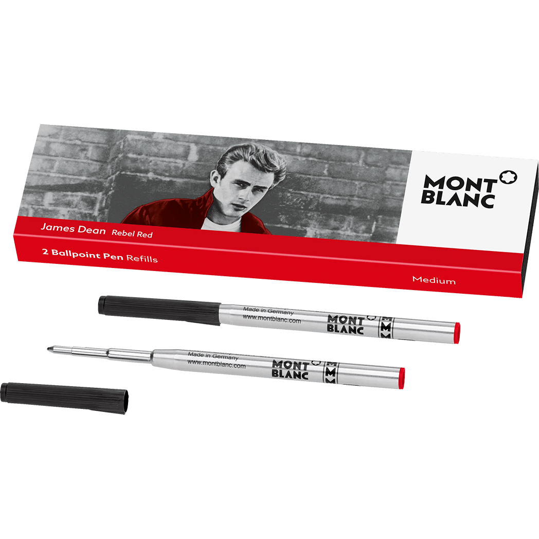 Montblanc Ballpoint Refill - Great Characters - James Dean 2018 - Medium (2 Per Pack) - Pen Boutique Ltd