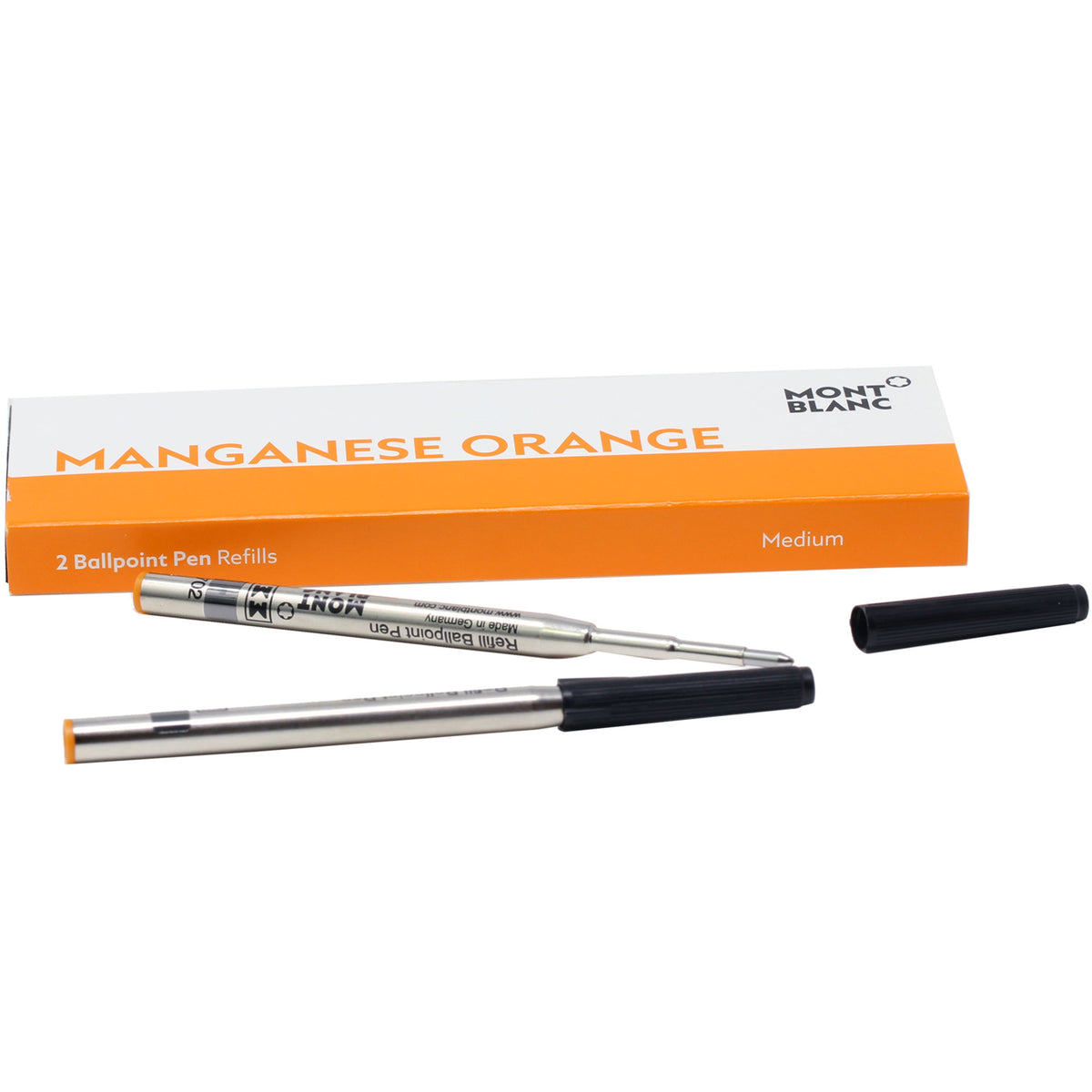 Montblanc Ballpoint Refill - Manganese Orange - Medium (2 Per Pack) - Pen Boutique Ltd