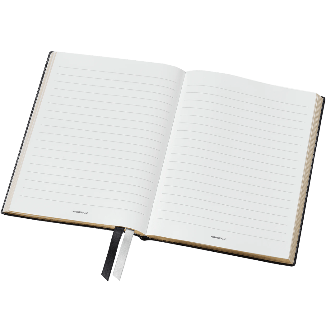 Montblanc Notebook - 146 Lizard Print - Black - Lined - Pen Boutique Ltd