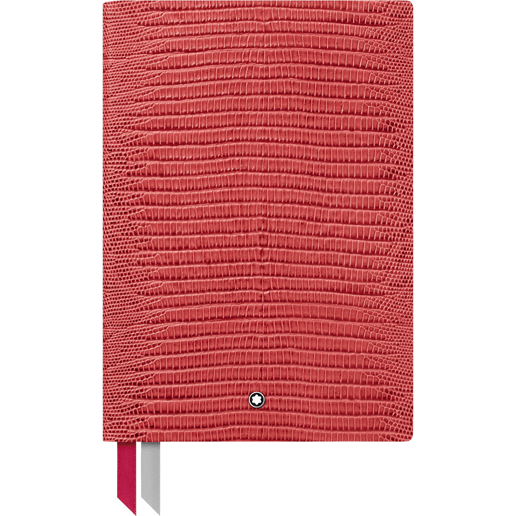 Montblanc Notebook - 146 Lizard Print - Cardinal Red - Lined - Pen Boutique Ltd