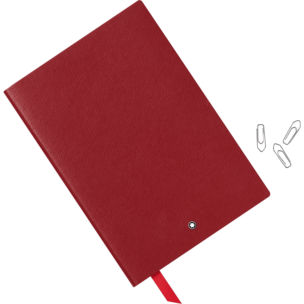 Montblanc Notebook - 163 Red - Blank/Dotted - Pen Boutique Ltd