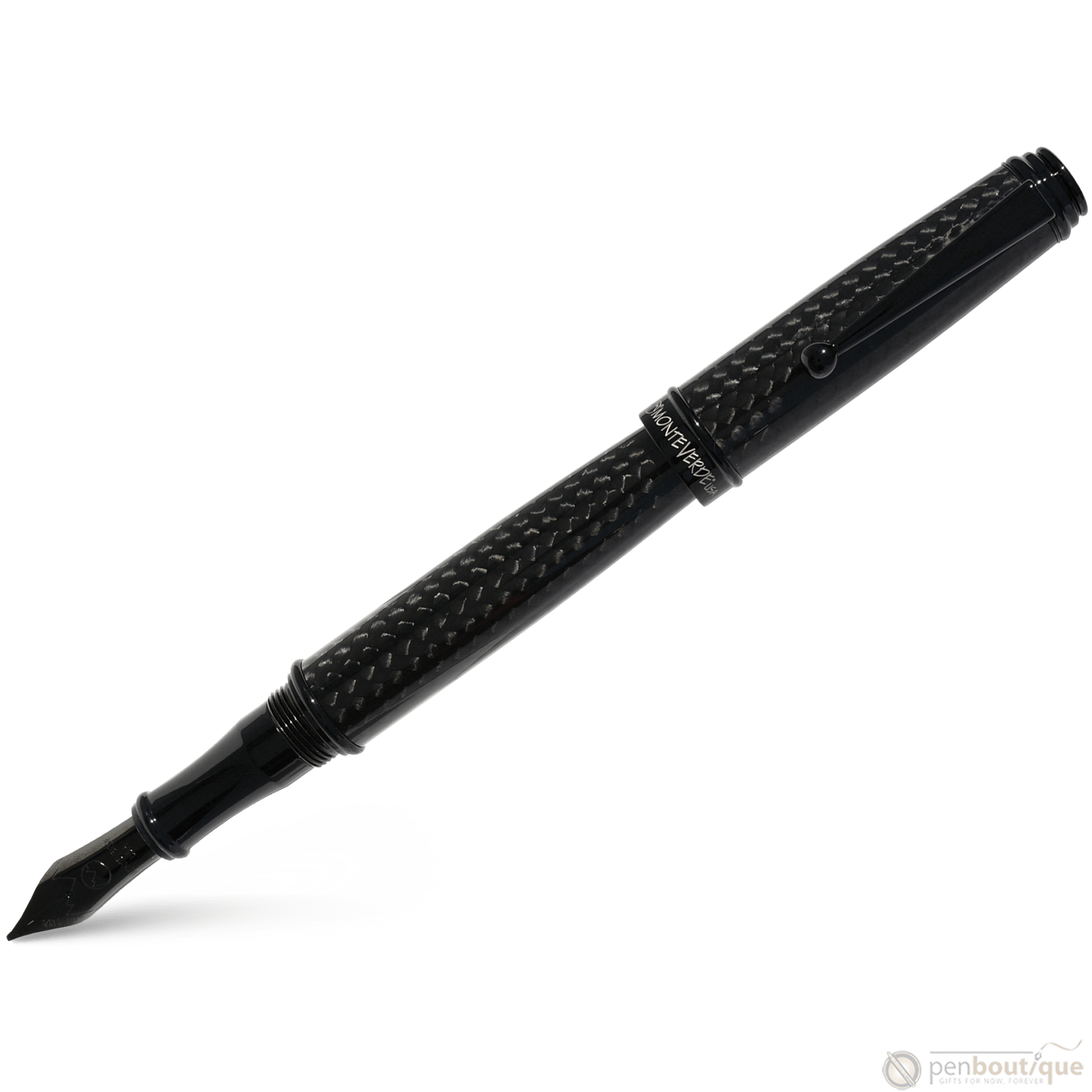 Monteverde Invincia Deluxe Black Fountain Pen - Pen Boutique Ltd