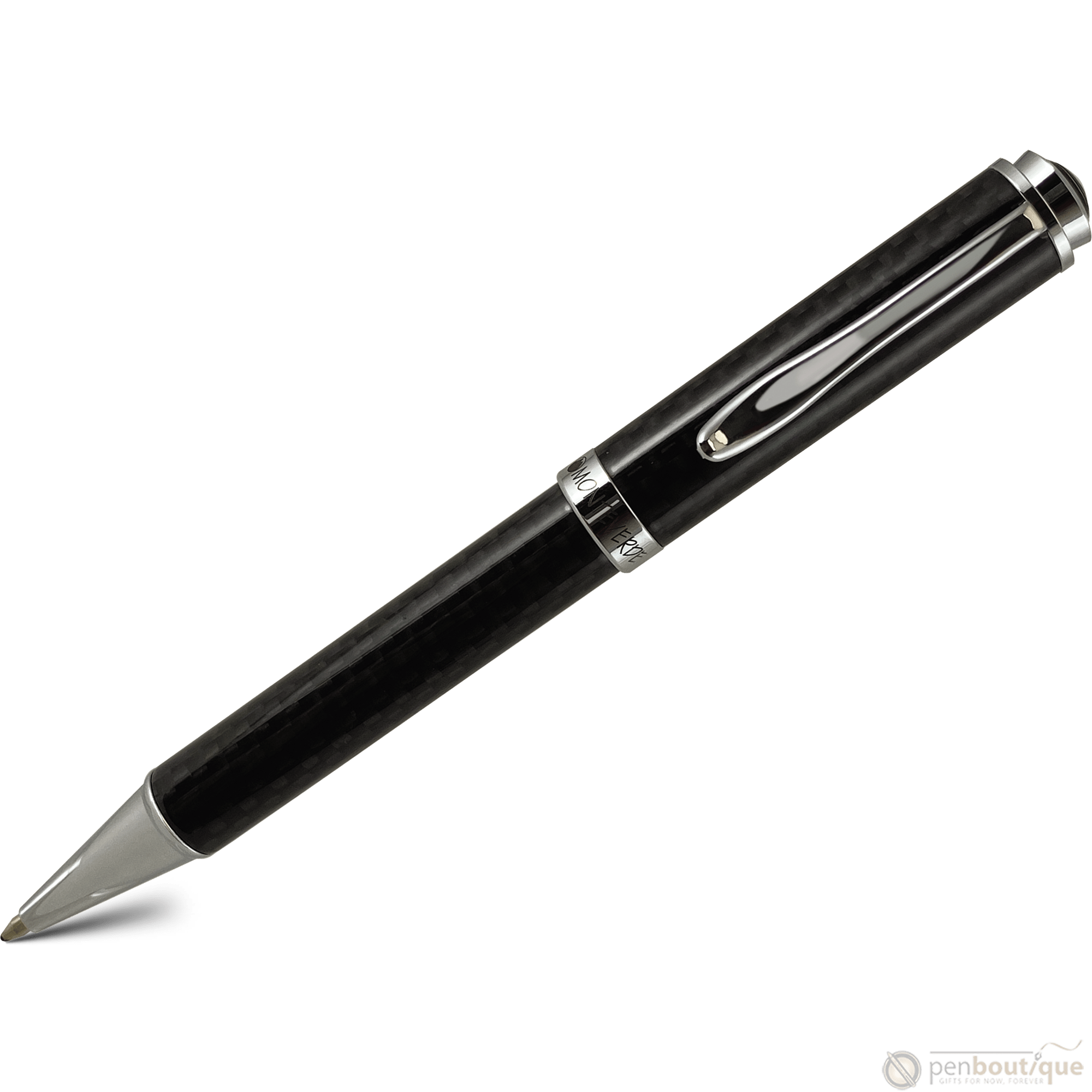 Monteverde Innova Ballpoint Pen - Black - Chrome Trim (20th Anniversary) - Pen Boutique Ltd