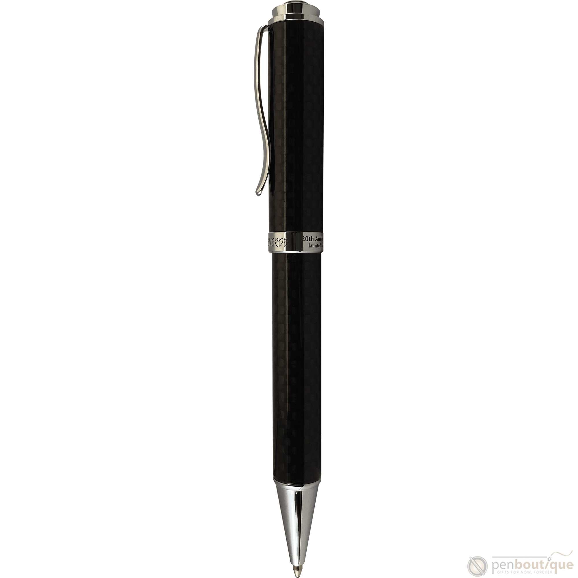 Monteverde Innova Ballpoint Pen - Black - Chrome Trim (20th Anniversary) - Pen Boutique Ltd