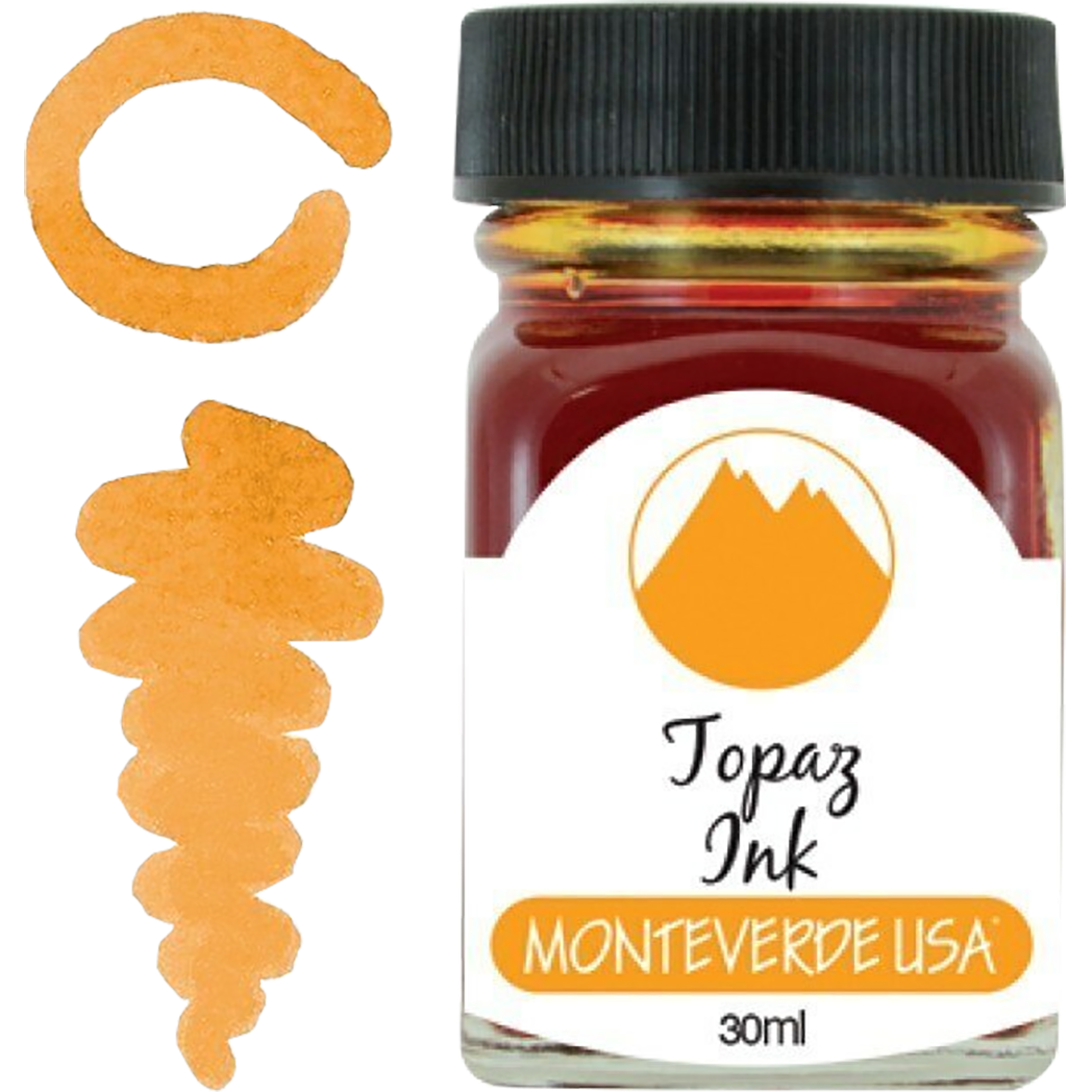 Monteverde Gemstone Topaz 30 ml Ink Bottle-Pen Boutique Ltd