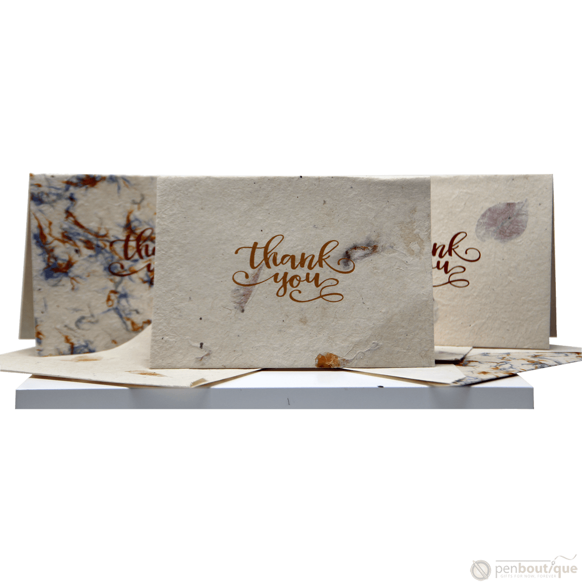 Monk Paper Thank You Note with Hemp design Envelope - pack of 12 - Pen Boutique Ltd