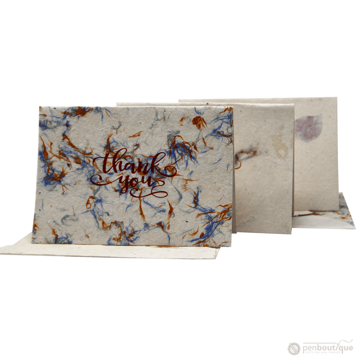 Monk Paper Thank You Note with Hemp design Envelope - pack of 12 - Pen Boutique Ltd
