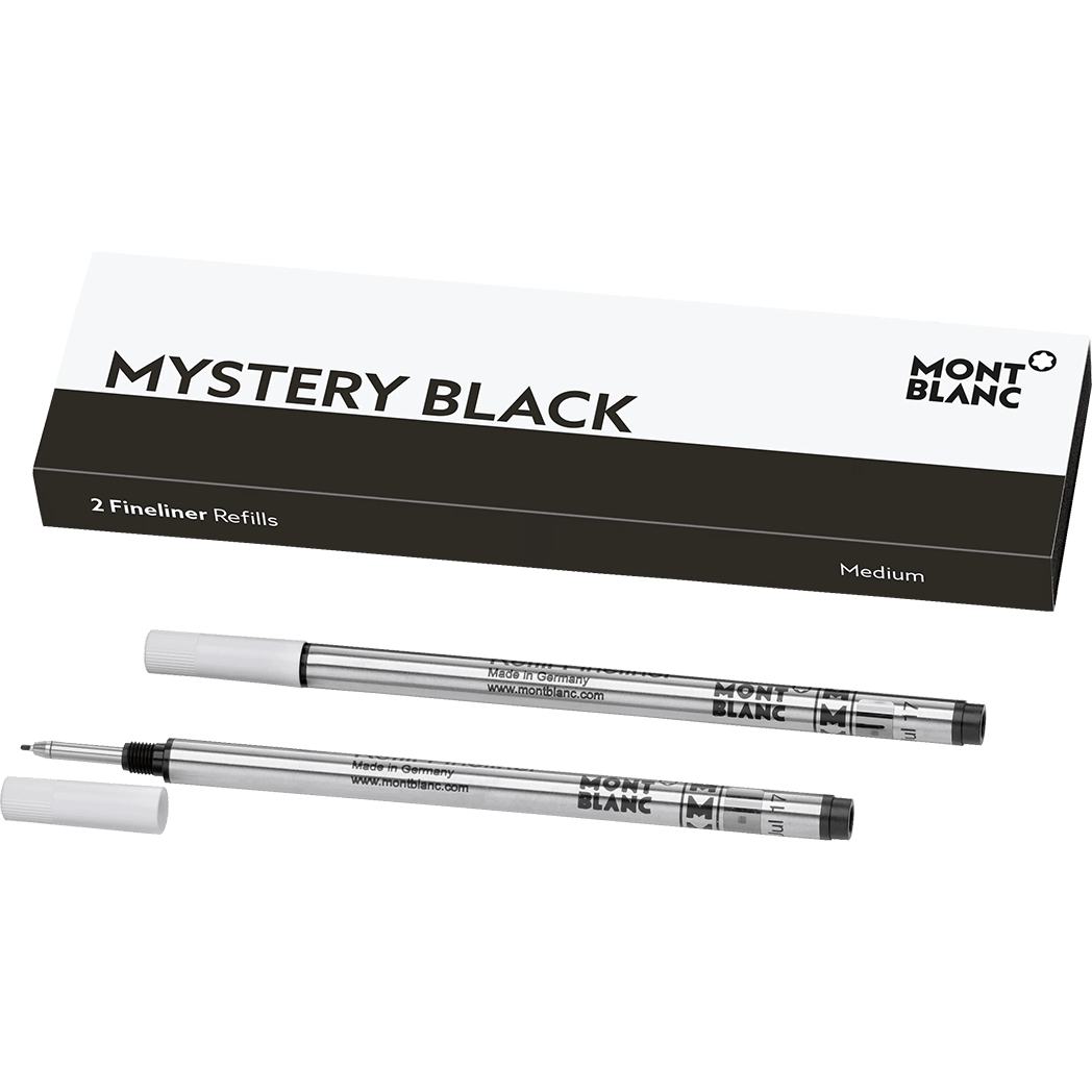 Montblanc Fineliner Refill - Mystery Black (2 Per Pack) - Pen Boutique Ltd