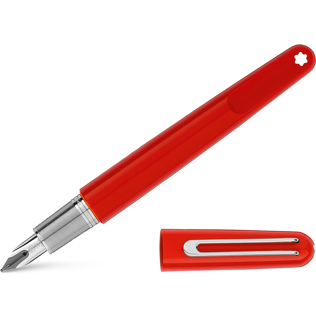 Montblanc M Fountain Pen - Red - Fine - Pen Boutique Ltd