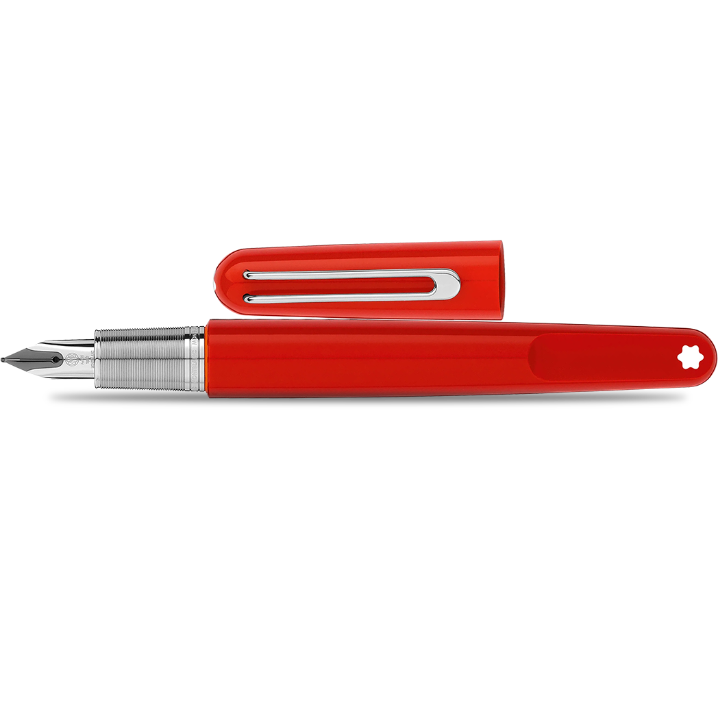 Montblanc M Fountain Pen - Red - Fine - Pen Boutique Ltd