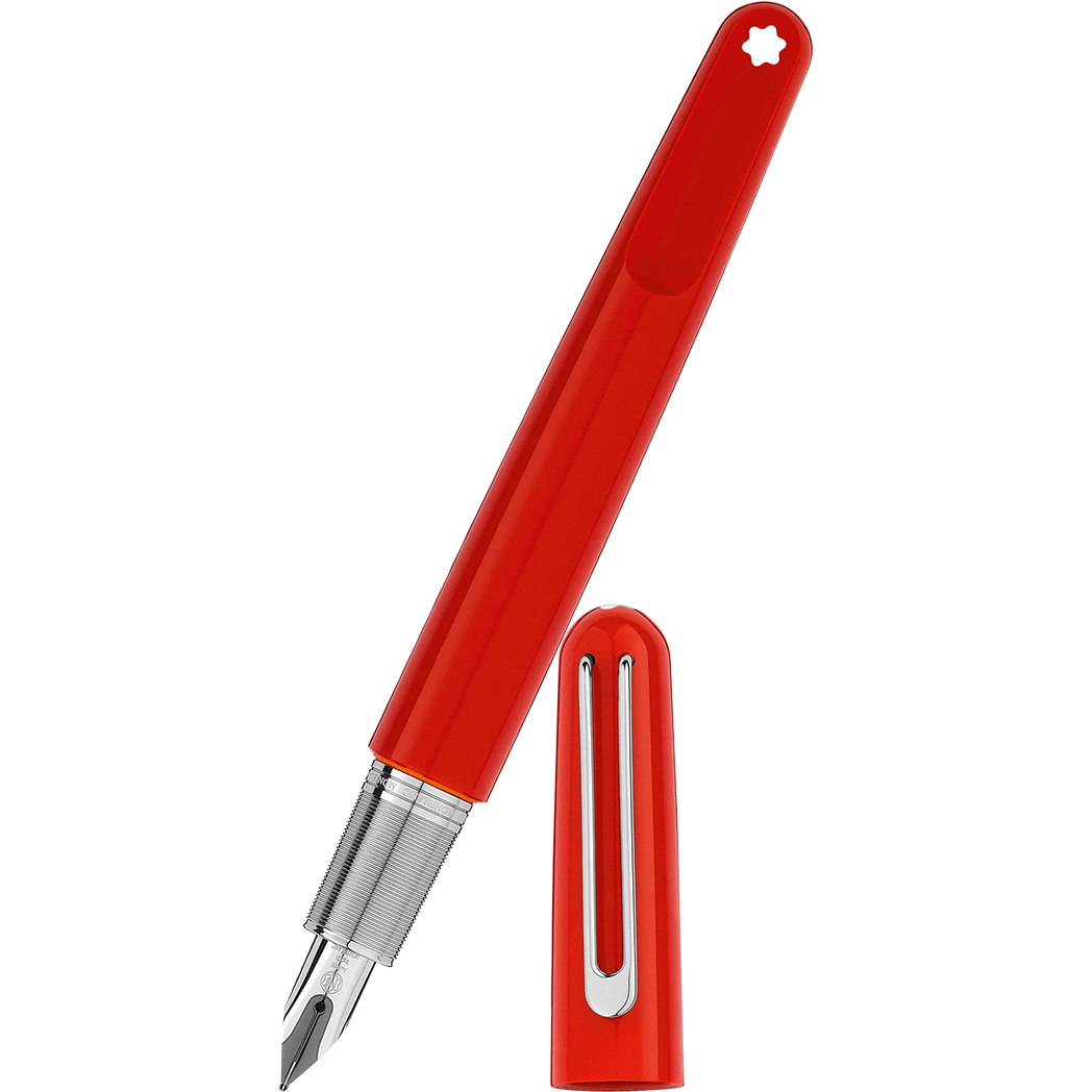 Montblanc M Fountain Pen - Red - Fine - Pen Boutique Ltd