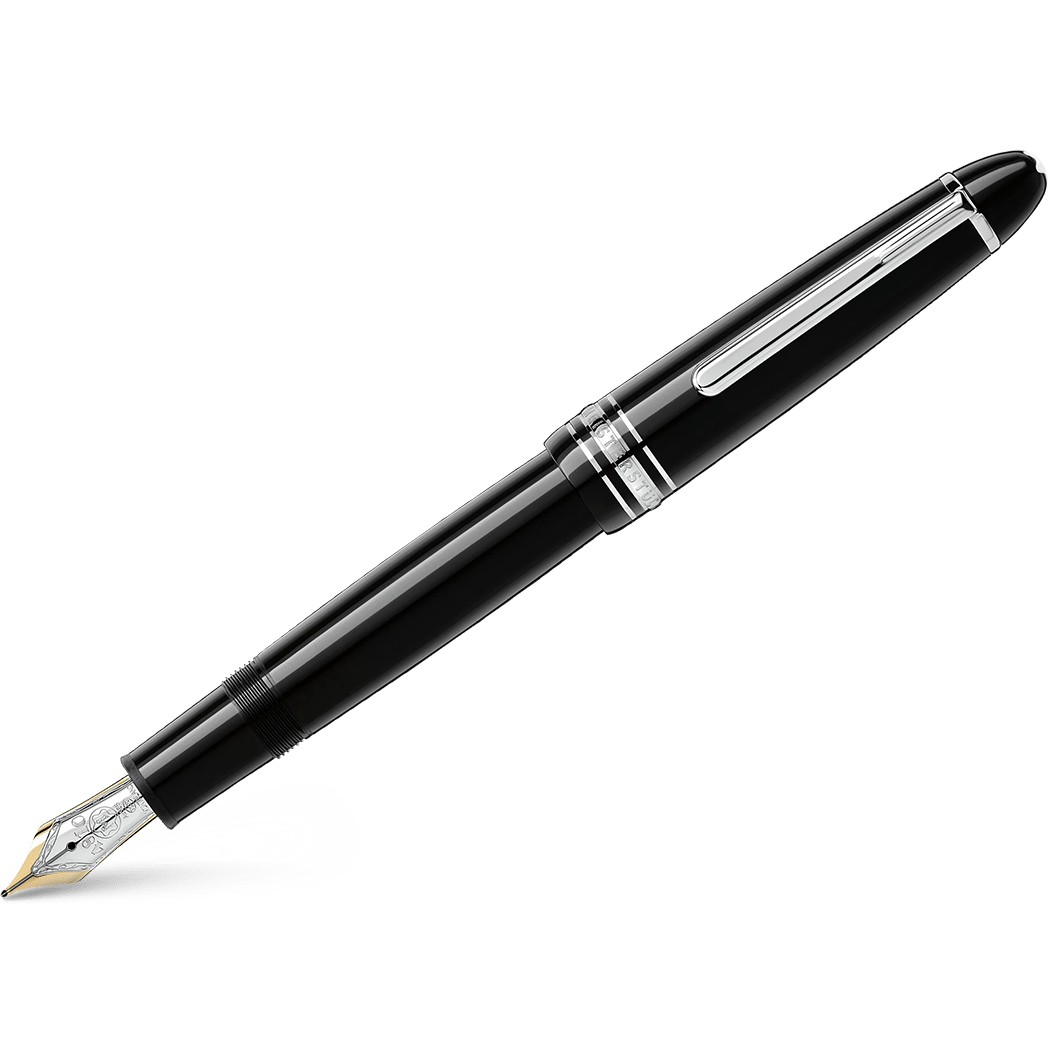 Montblanc Meisterstuck Fountain Pen - Black - Platinum Trim - Legrand - TRAVELLER - Pen Boutique Ltd