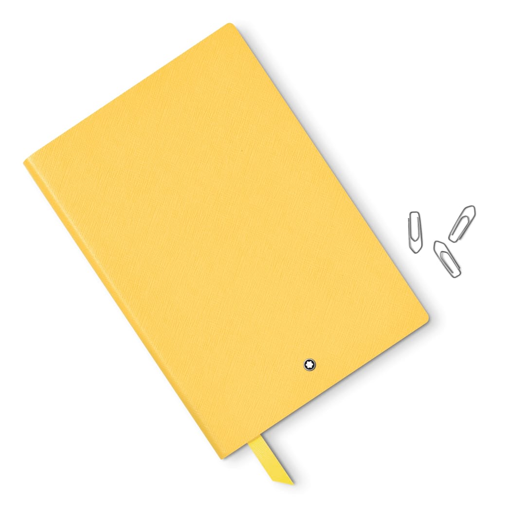 Montblanc Notebook - 163 Mustard Yellow - Blank/Dotted - Pen Boutique Ltd