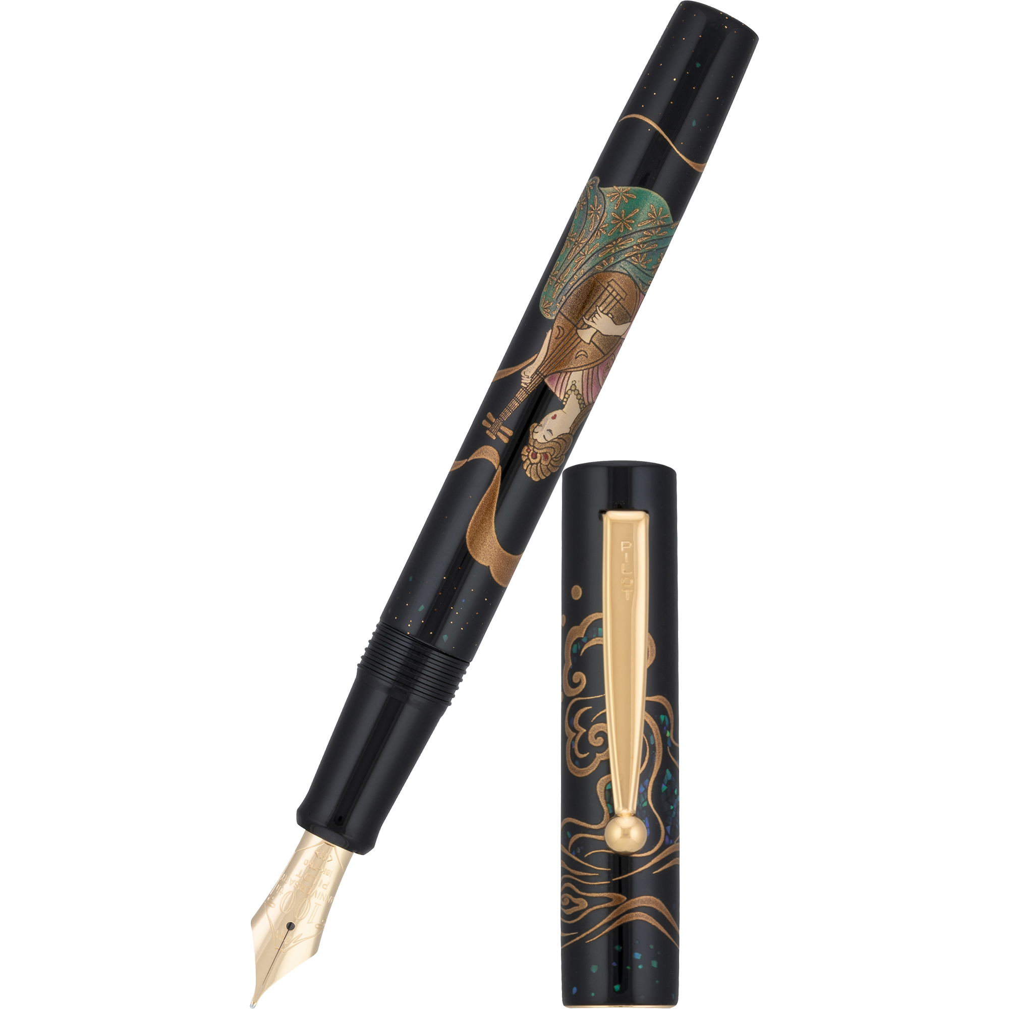Namiki Seven Gods of Good Fortune Fountain Pen - Limited Edition - Benzaiten - Pen Boutique Ltd
