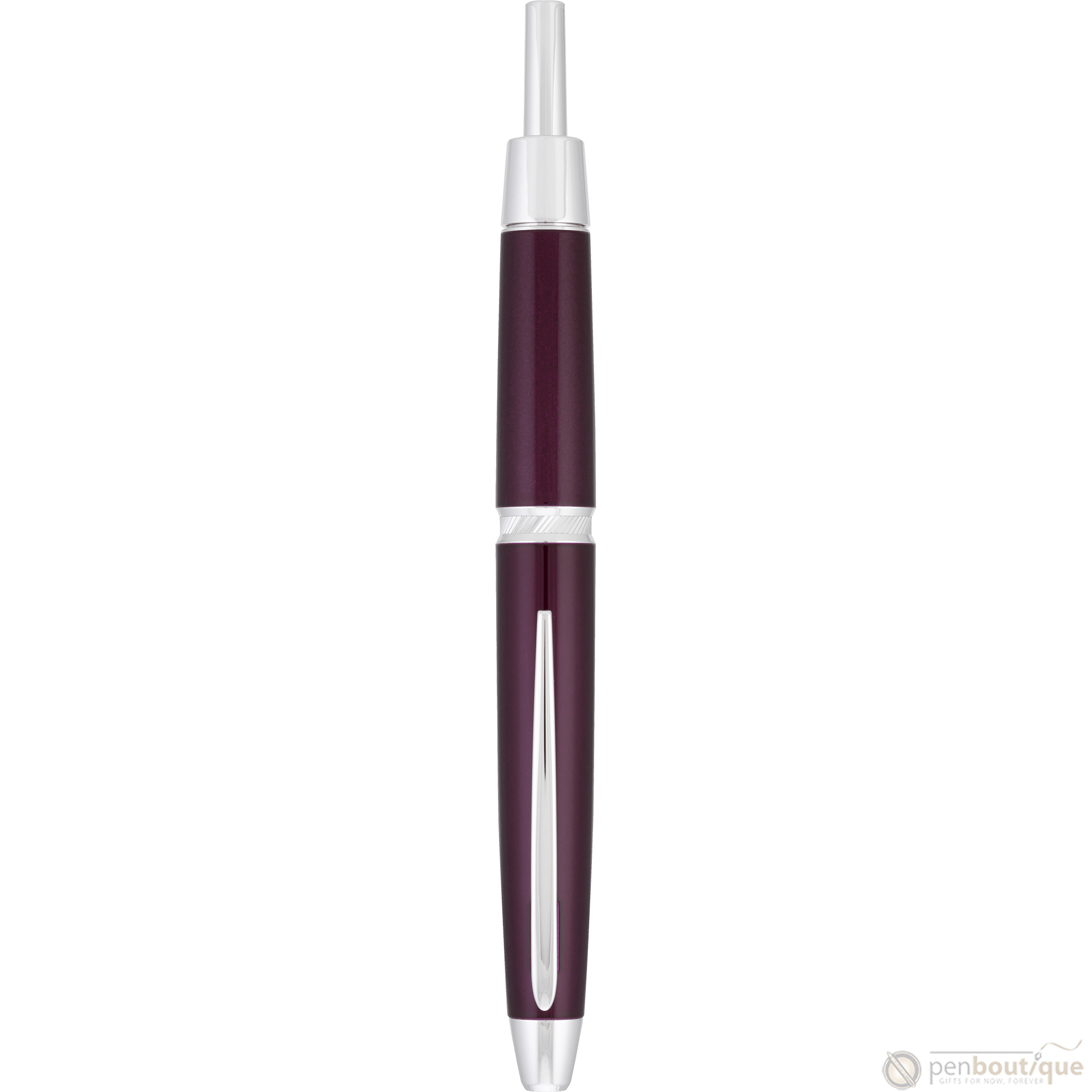 Pilot Vanishing Point LS Fountain Pen - Burgundy - Rhodium Trim - Pen Boutique Ltd