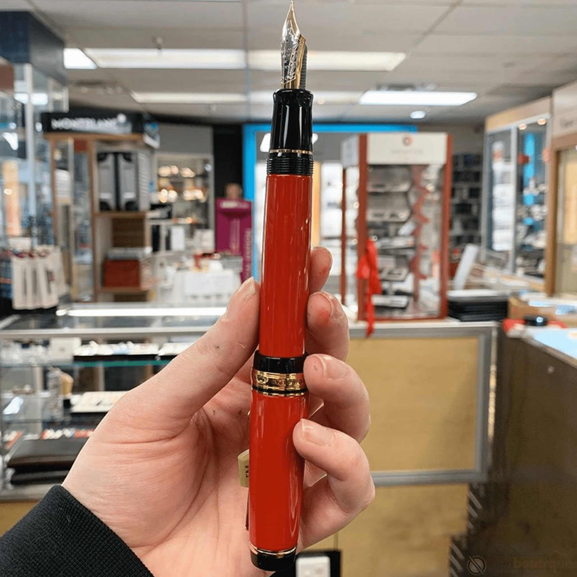 Pilot Custom Urushi Fountain Pen - Vermillion - Pen Boutique Ltd