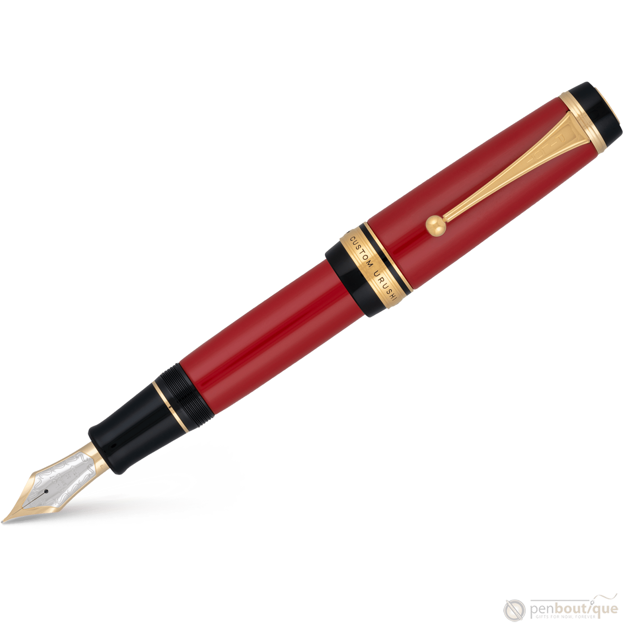 Pilot Custom Urushi Fountain Pen - Vermillion - Pen Boutique Ltd