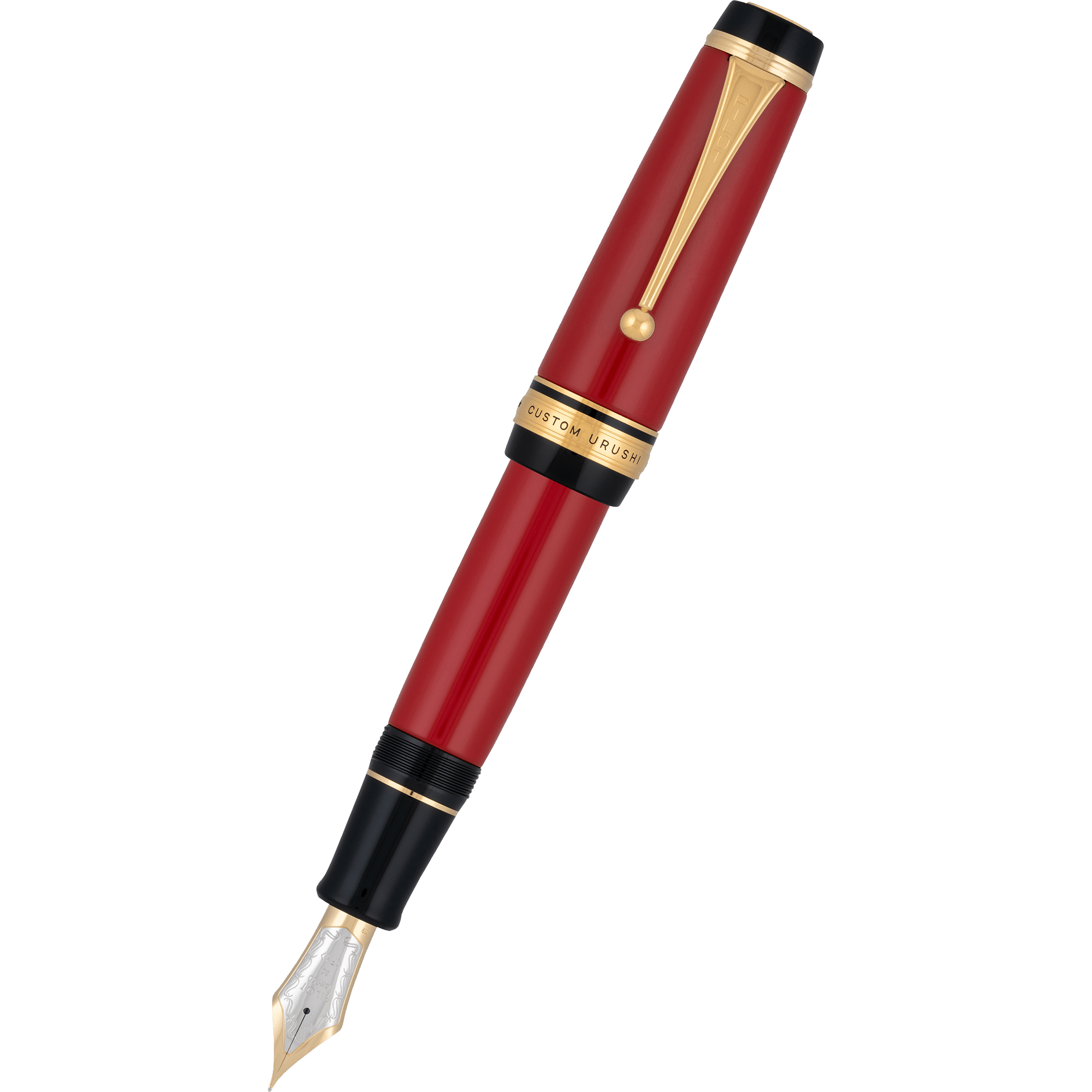 Pilot Custom Urushi Fountain Pen - Vermillion - Pen Boutique Ltd