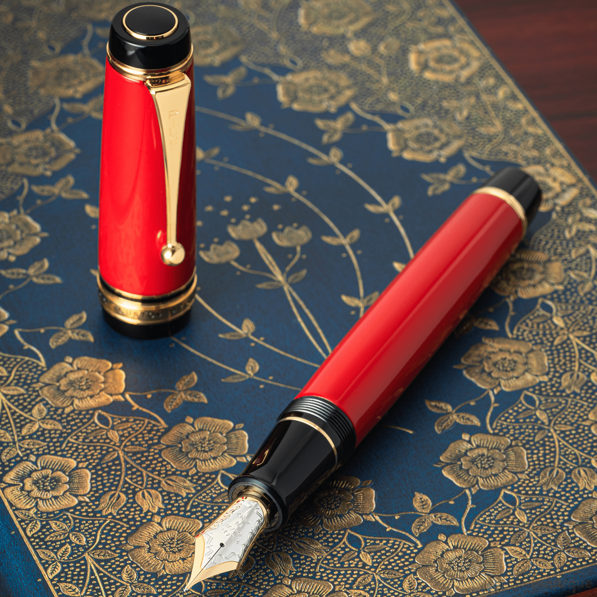 Pilot Custom Urushi Fountain Pen - Vermillion - Pen Boutique Ltd