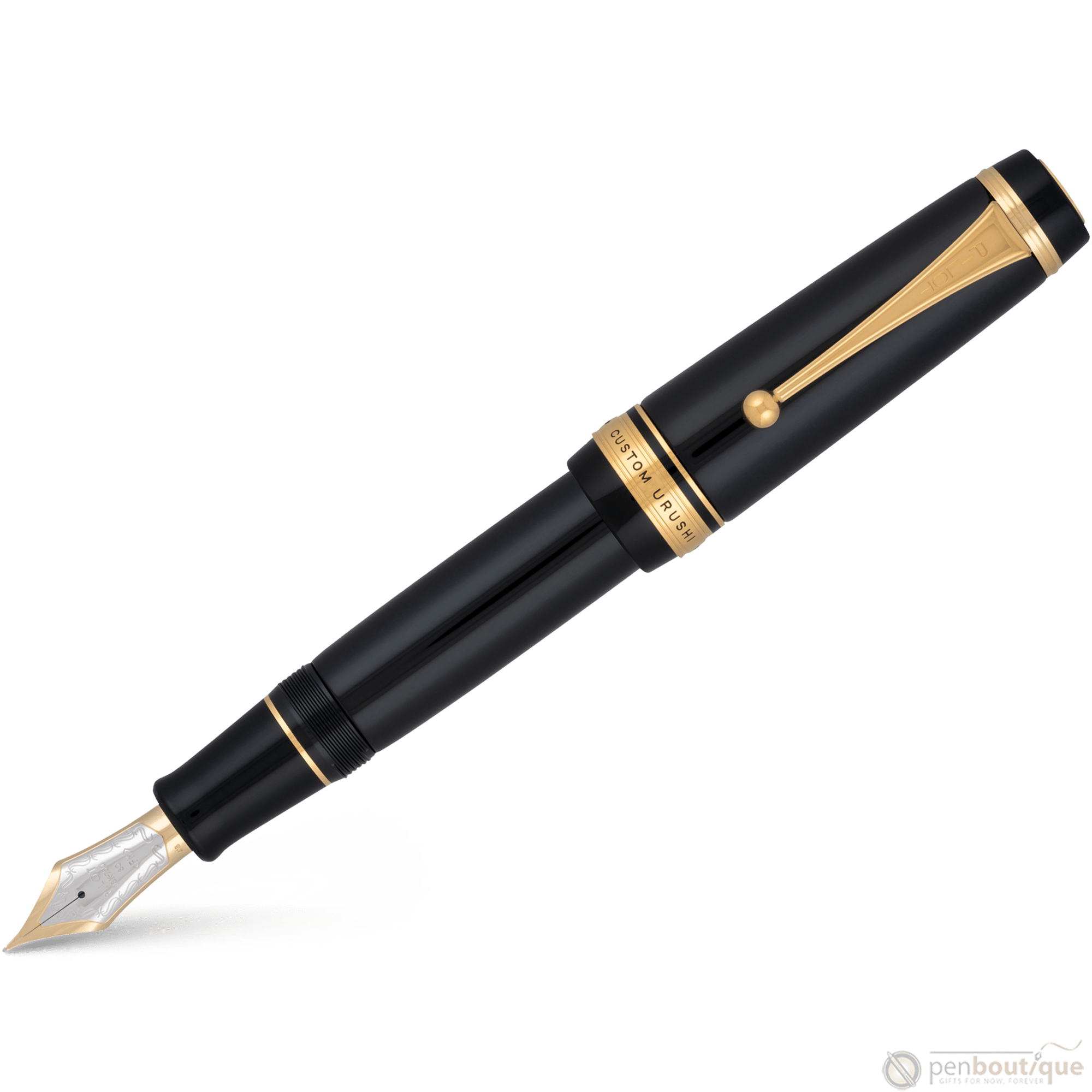 Pilot Custom Urushi Black Fountain Pen - Pen Boutique Ltd