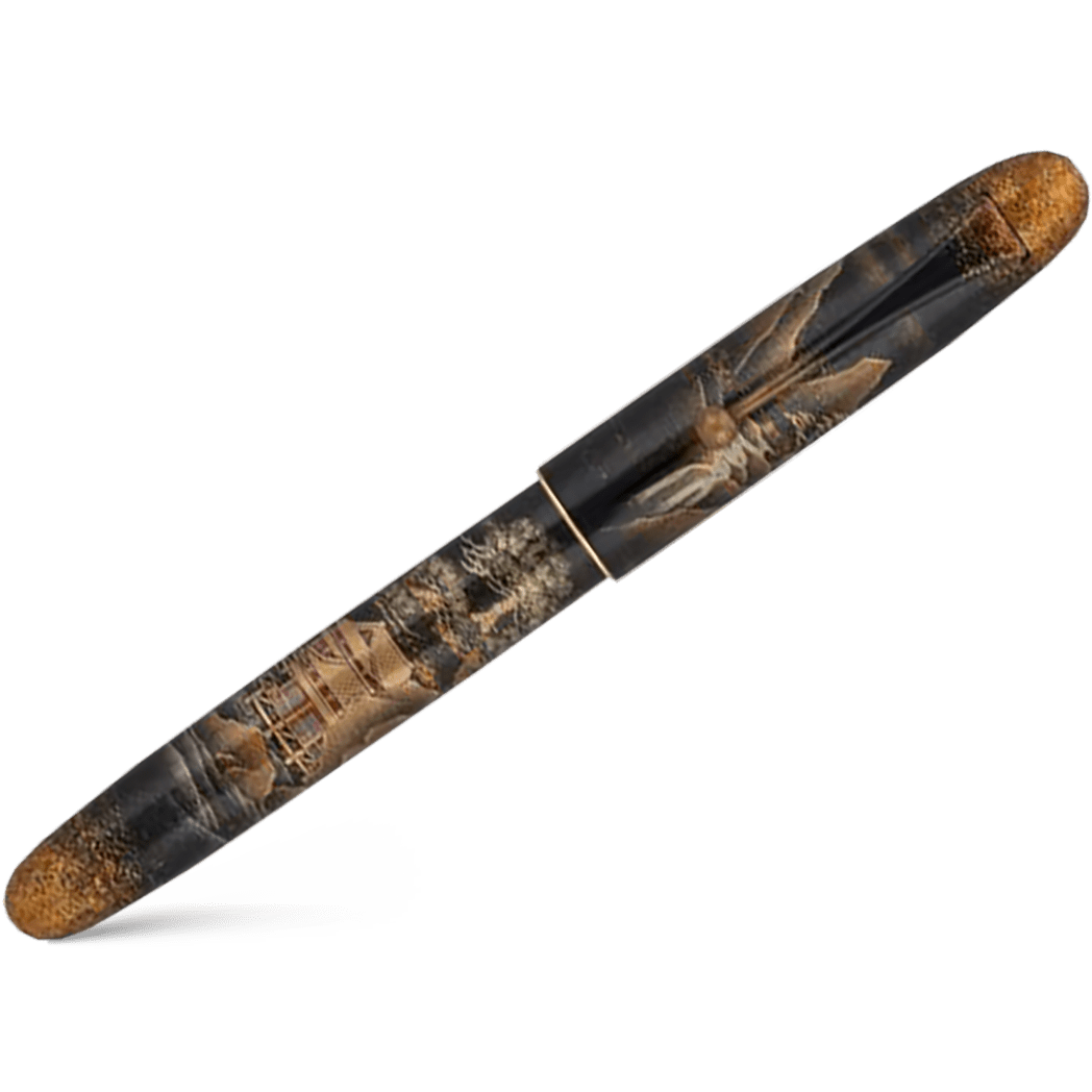 Namiki Yukari Royale Fountain Pen - Night Scene of Pavilion - Pen Boutique Ltd