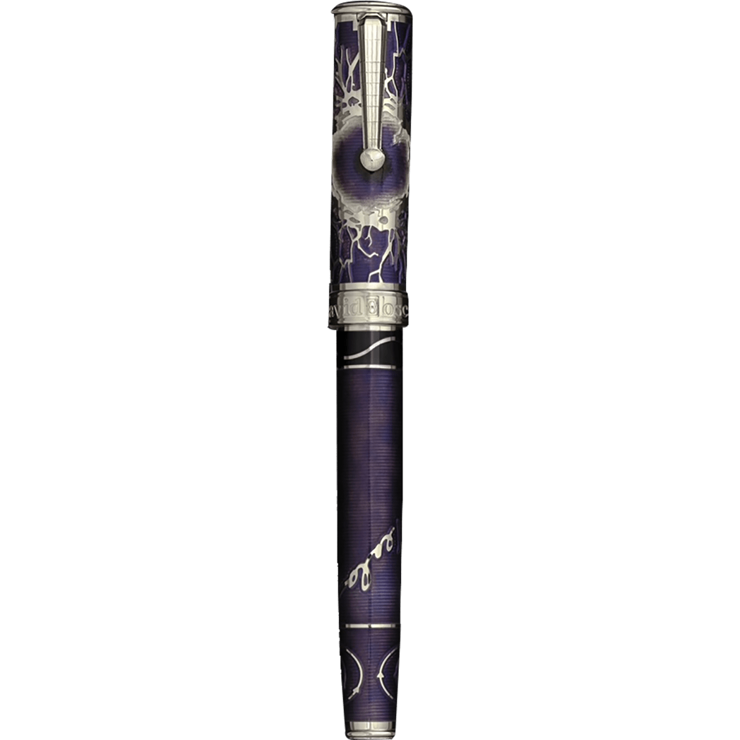 David Oscarson Tesla Rollerball Pen - Translucent Purple - Pen Boutique Ltd