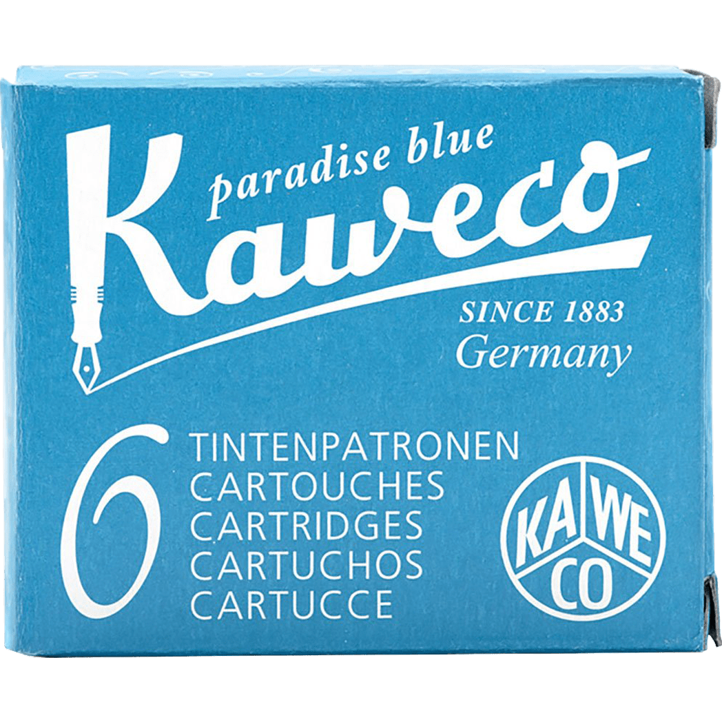 Kaweco Ink Cartridges - 6 pieces - Turquoise - Pen Boutique Ltd