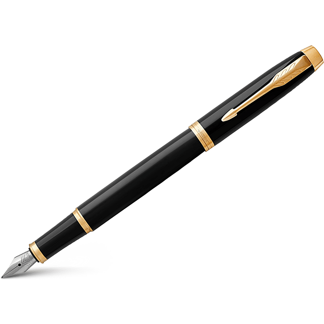 Parker IM Fountain Pen - Black - Gold Trim - Pen Boutique Ltd
