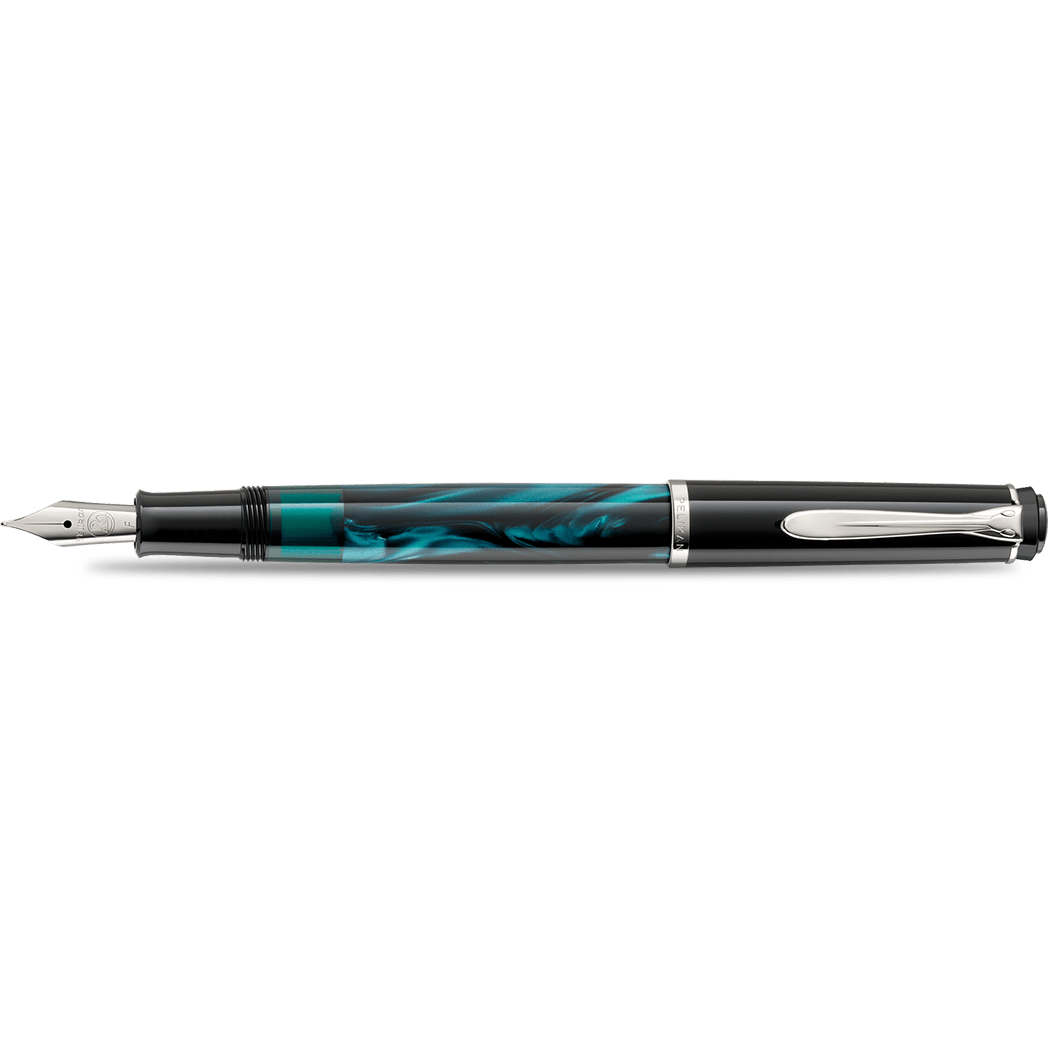 On Sale : Pelikan Classic Fountain Pen - M205 Petrol - Marbled (Special Edition) - Pen Boutique Ltd