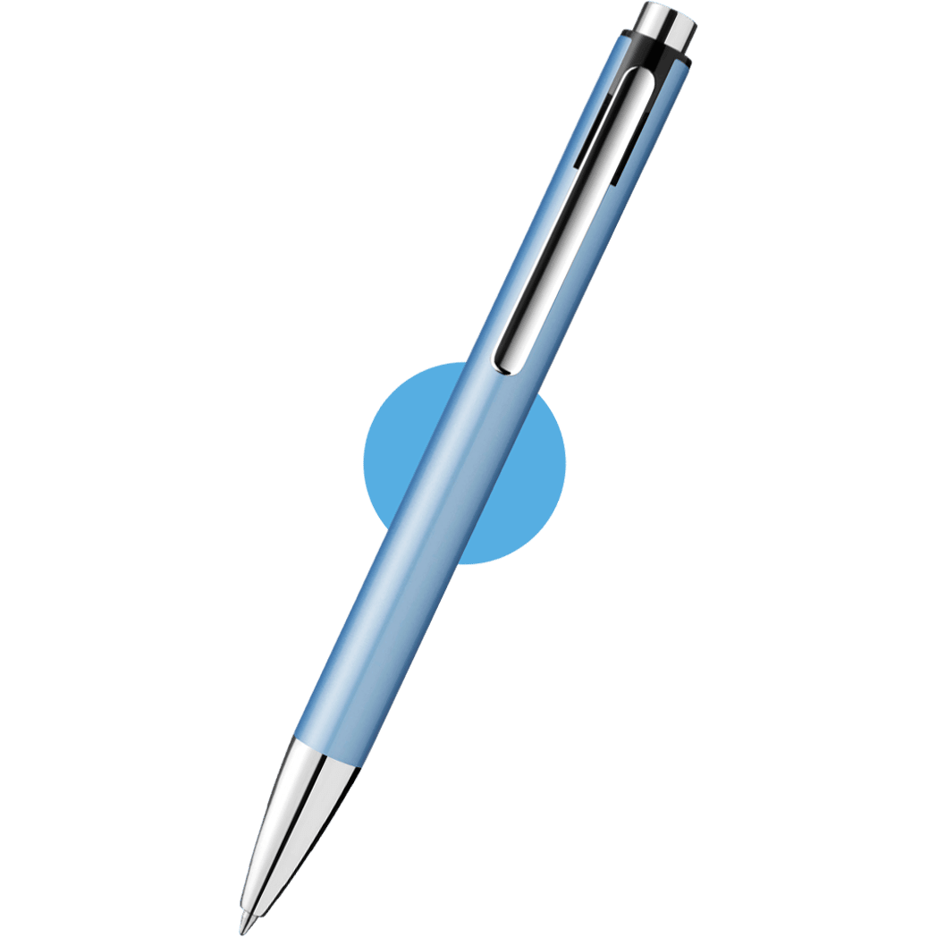 Pelikan Snap Ballpoint Pen - Metallic Frosted Blue - Pen Boutique Ltd