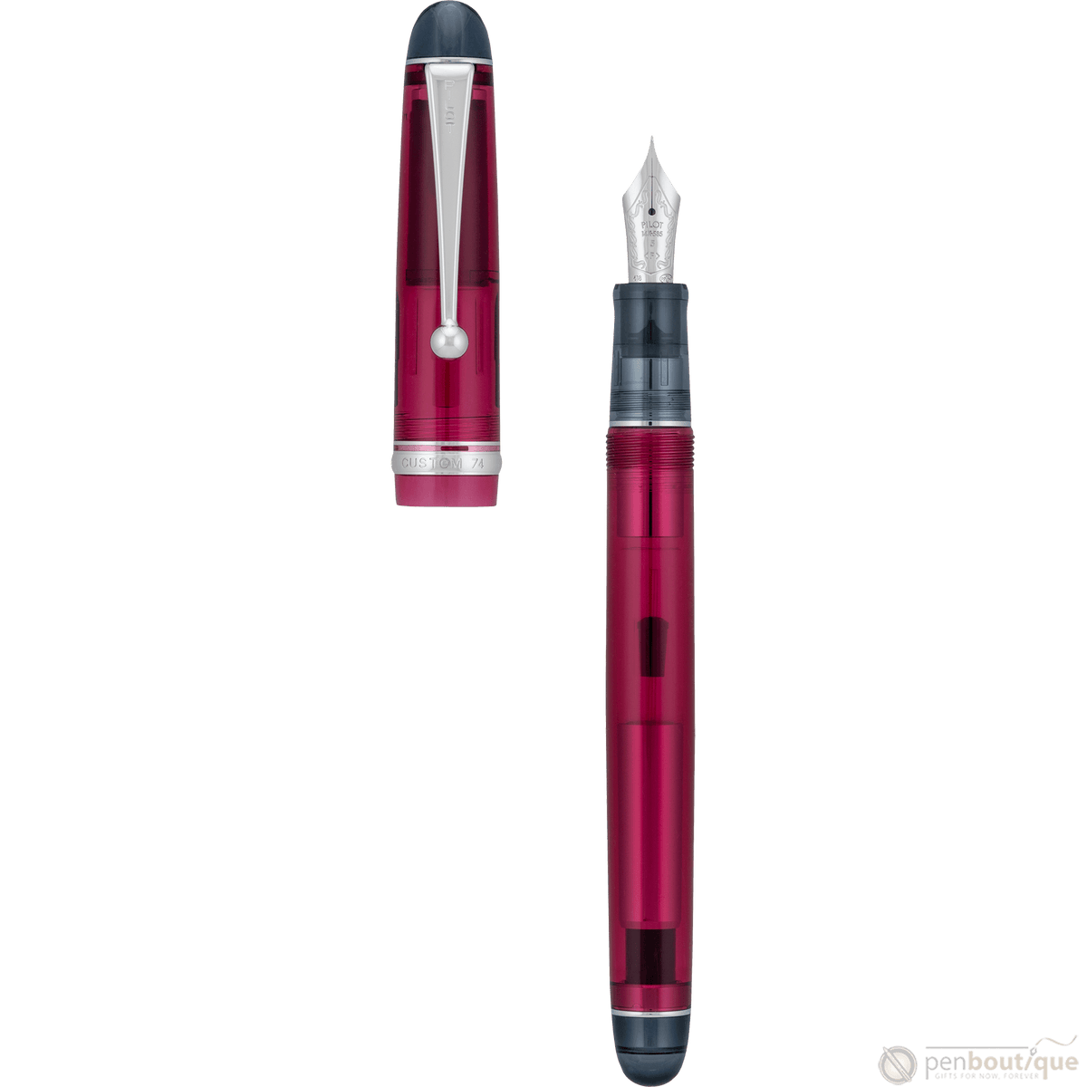 Pilot Custom 74 Fountain Pen - Merlot - Pen Boutique Ltd
