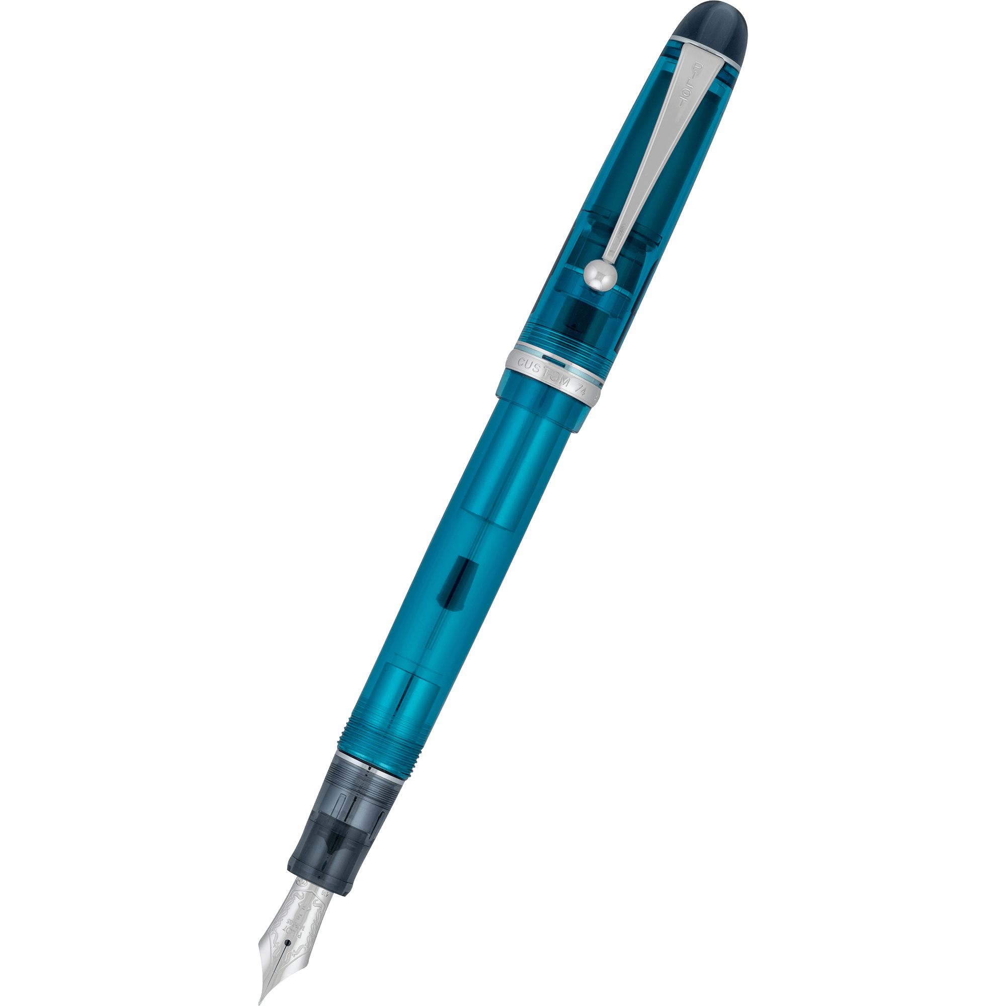 Pilot Custom 74 Fountain Pen - Teal - Pen Boutique Ltd
