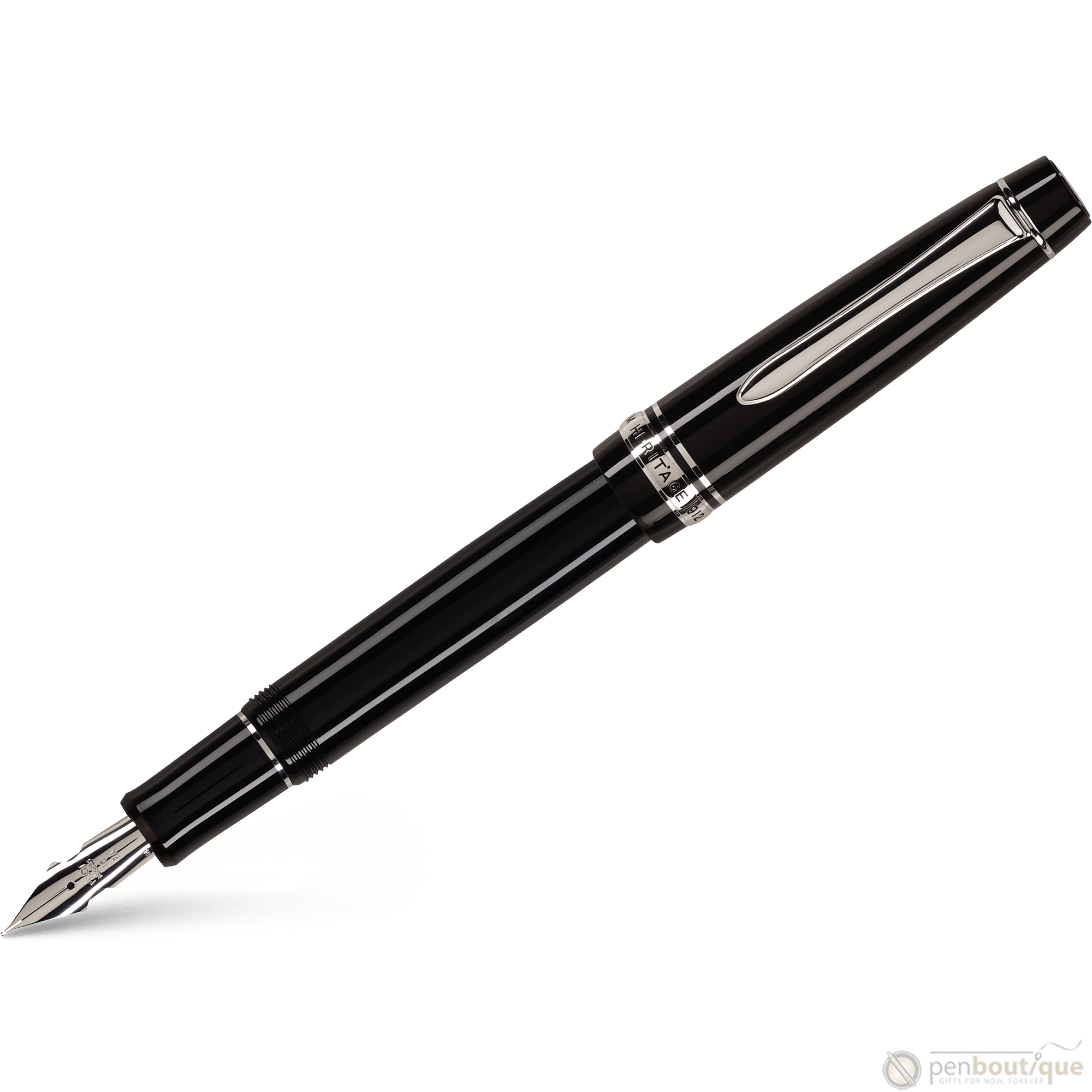 Pilot Custom Heritage 912 Fountain Pen - Black - Pen Boutique Ltd