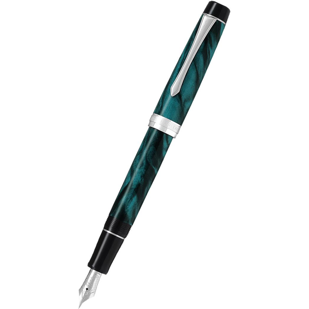 Pilot Custom Heritage SE Fountain Pen - Marble Green - Pen Boutique Ltd